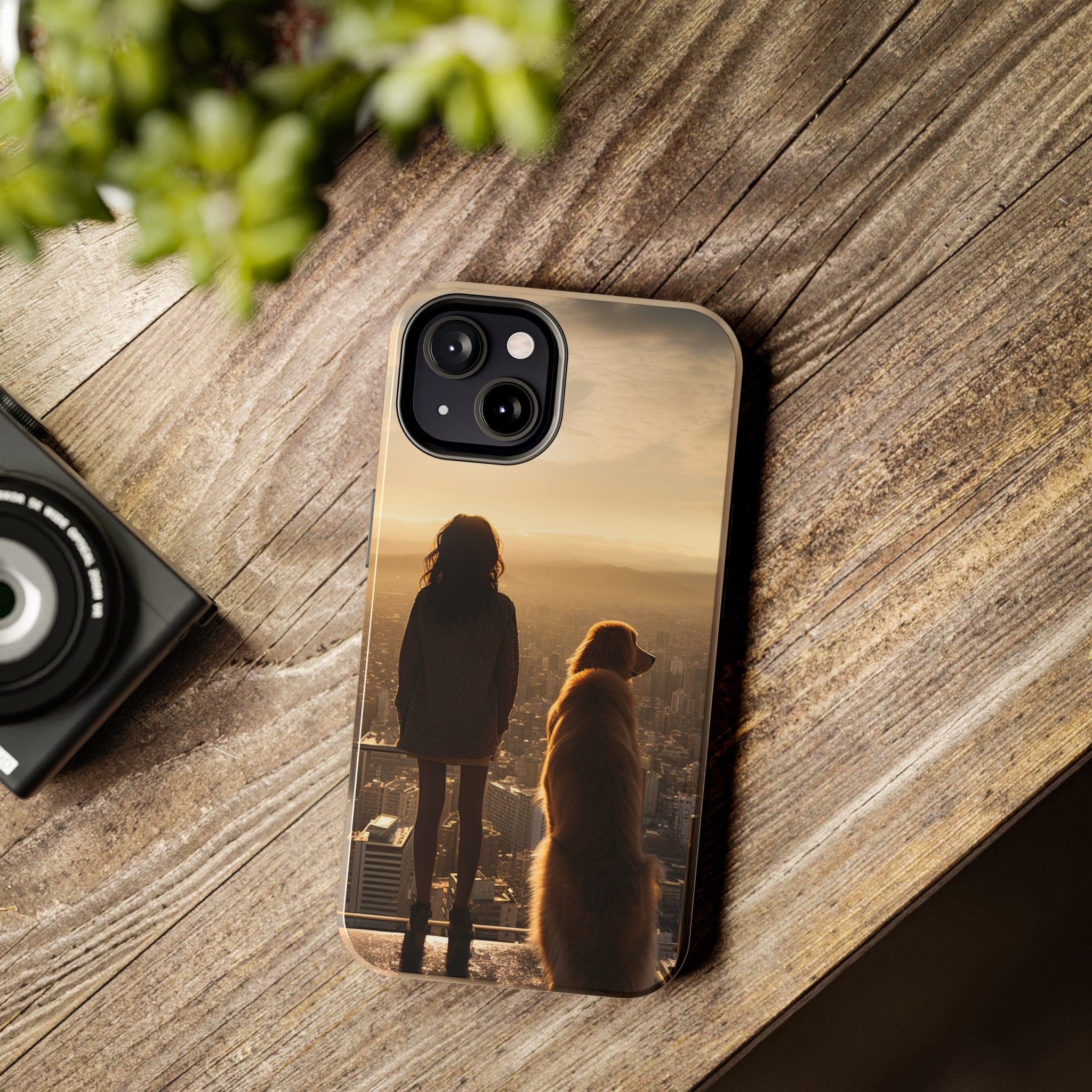 Golden Retriever Bond: Impact-Resistant iPhone Case