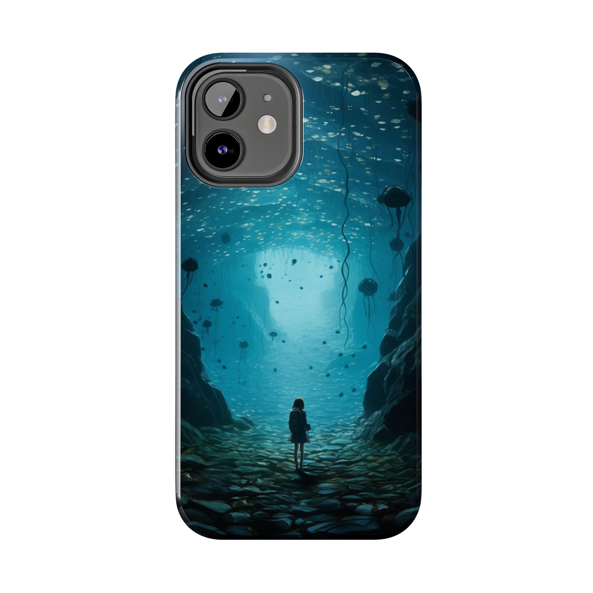 Girl in Abyss: Impact-Resistant iPhone Case