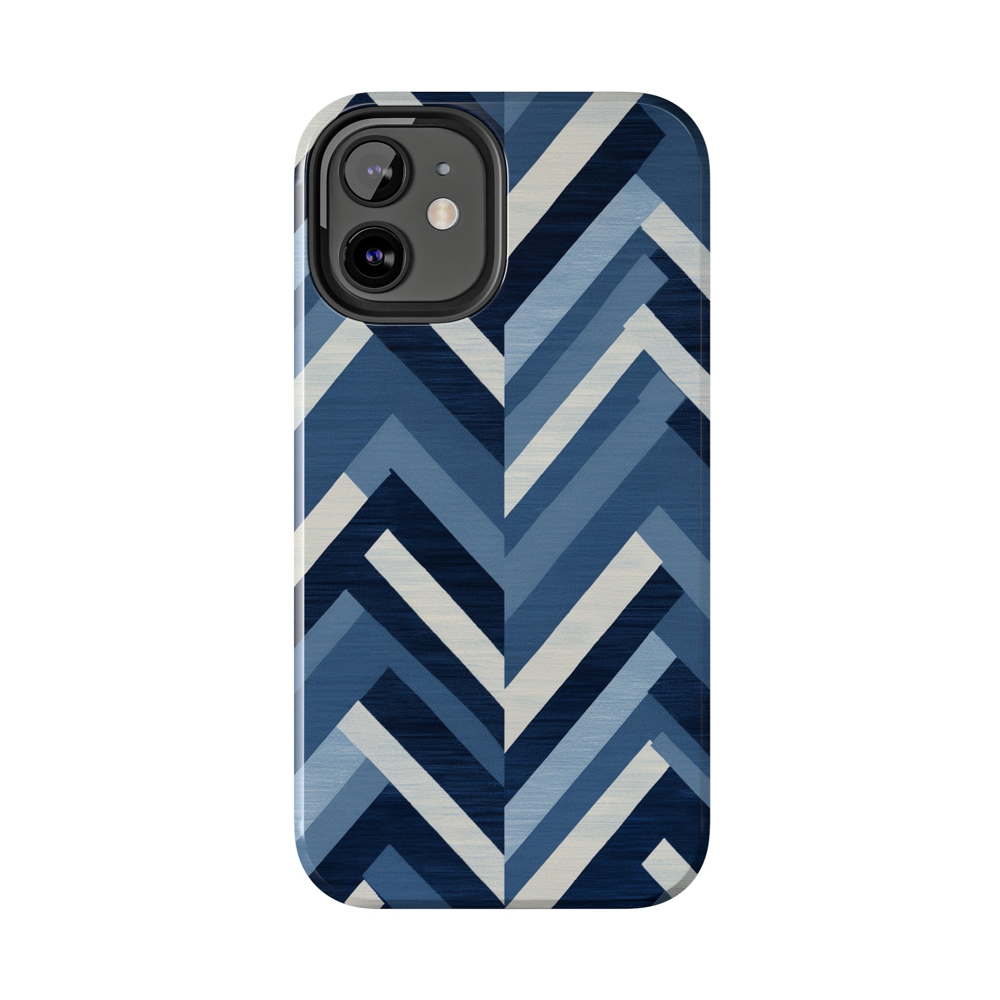 Azure Mosaic: Impact-Resistant iPhone Case