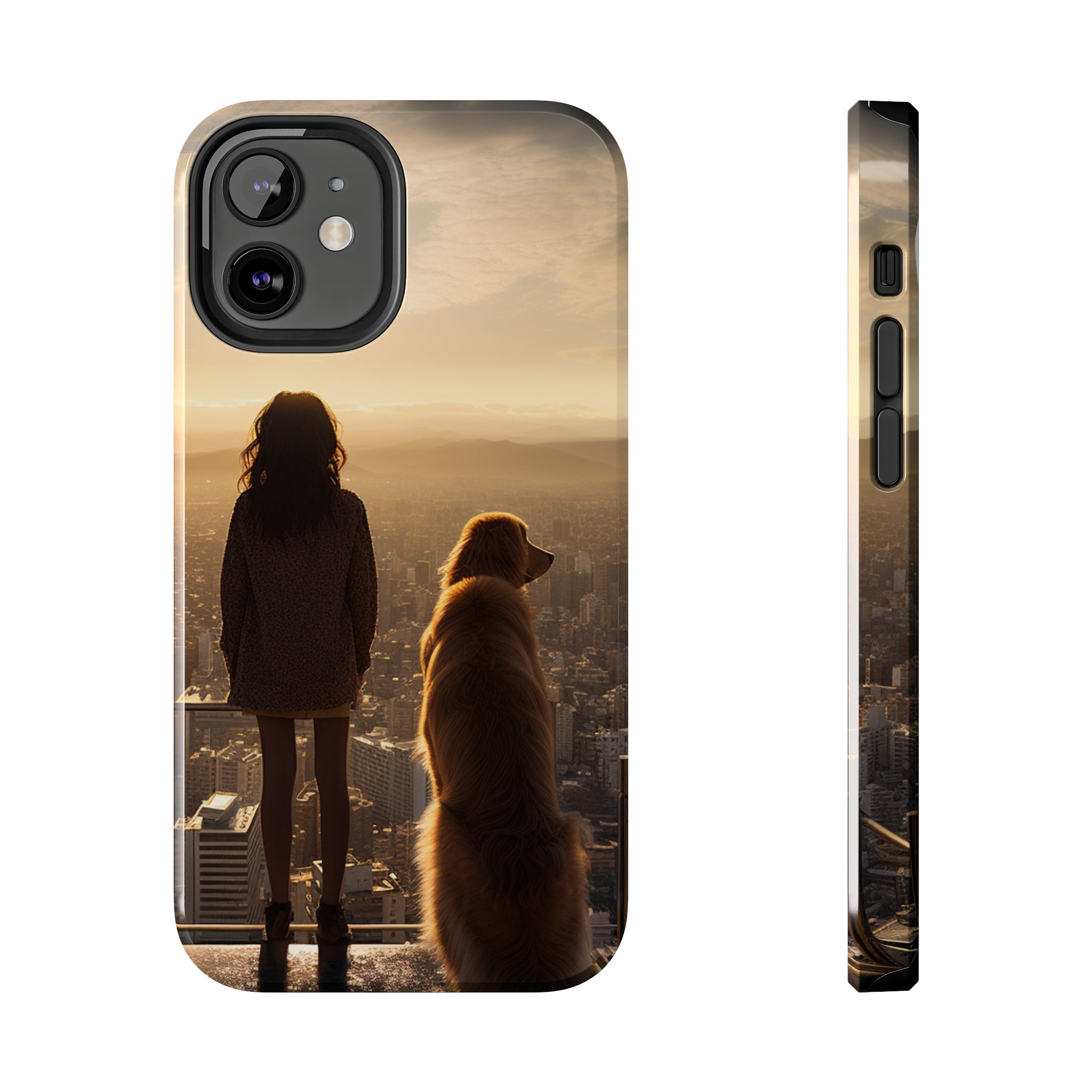 Golden Retriever Bond: Impact-Resistant iPhone Case