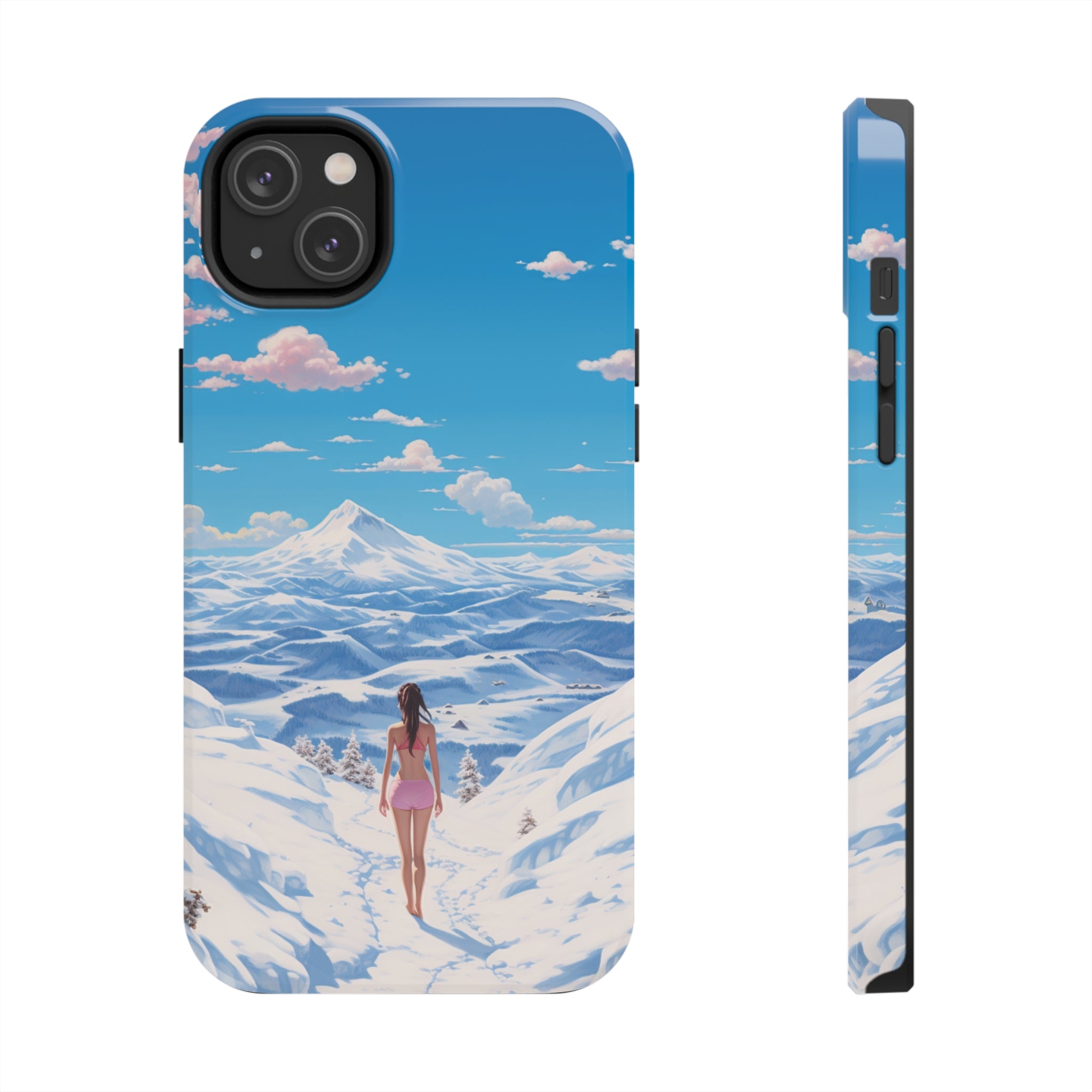 Snowy Majesty: Impact-Resistant iPhone Case