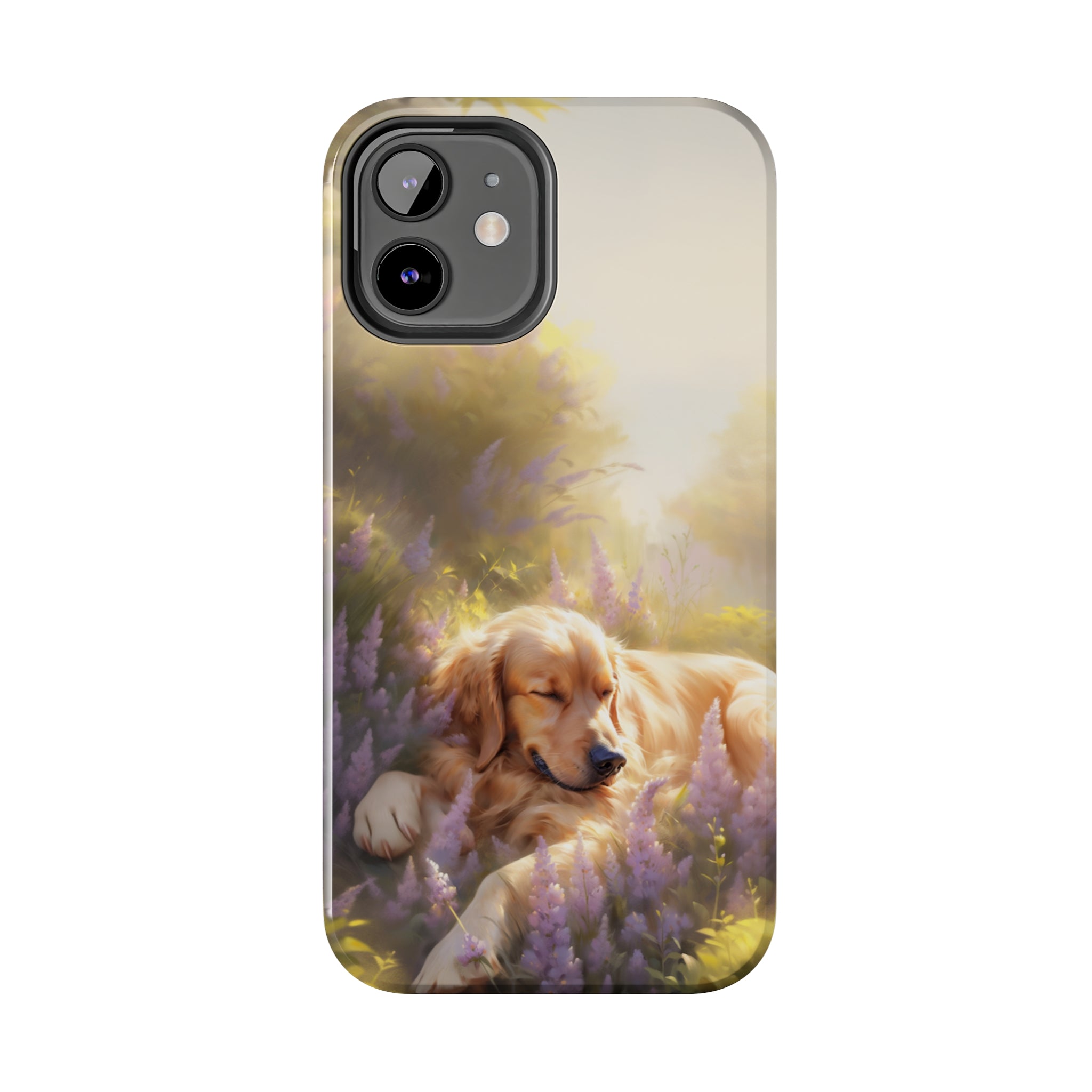 Golden Retriever Love: Impact-Resistant iPhone Case