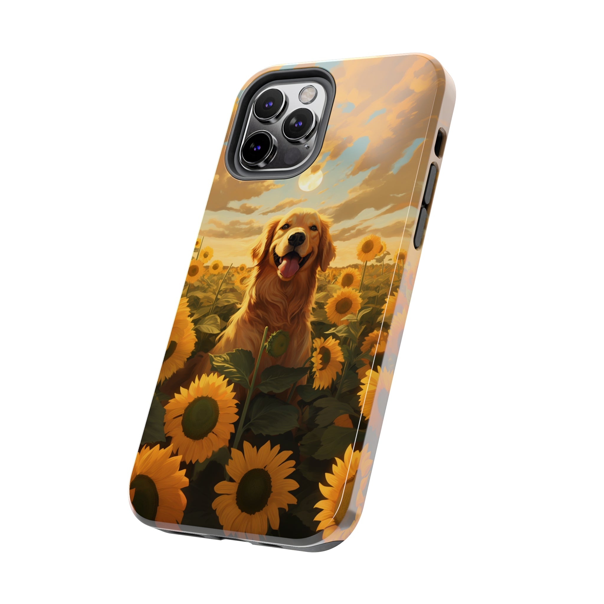 Golden Retriever Love: Impact-Resistant iPhone Case