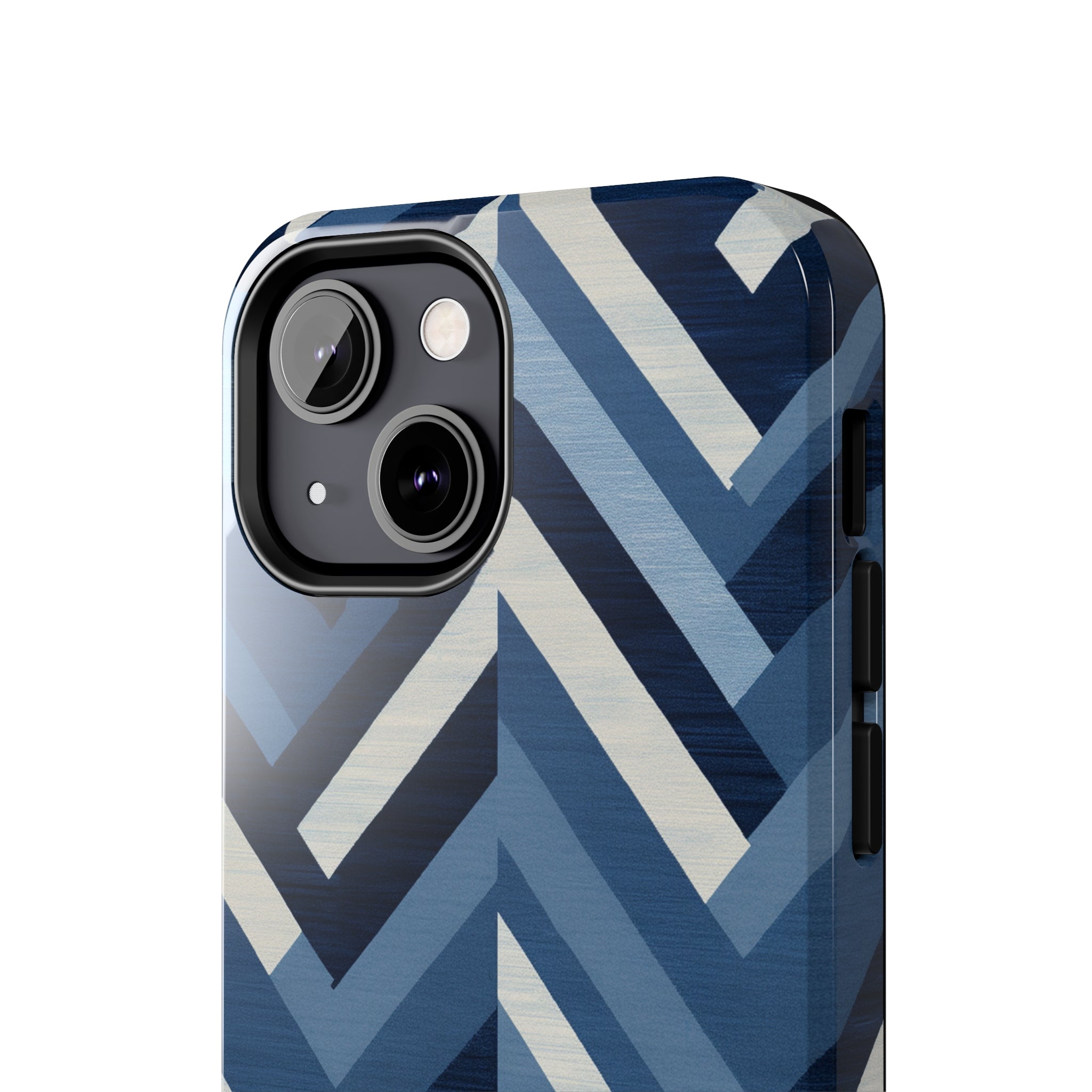 Azure Mosaic: Impact-Resistant iPhone Case