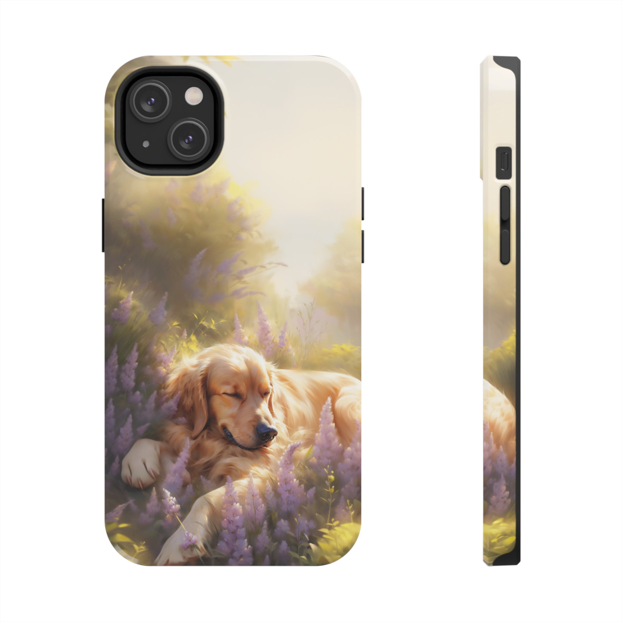 Golden Retriever Love: Impact-Resistant iPhone Case