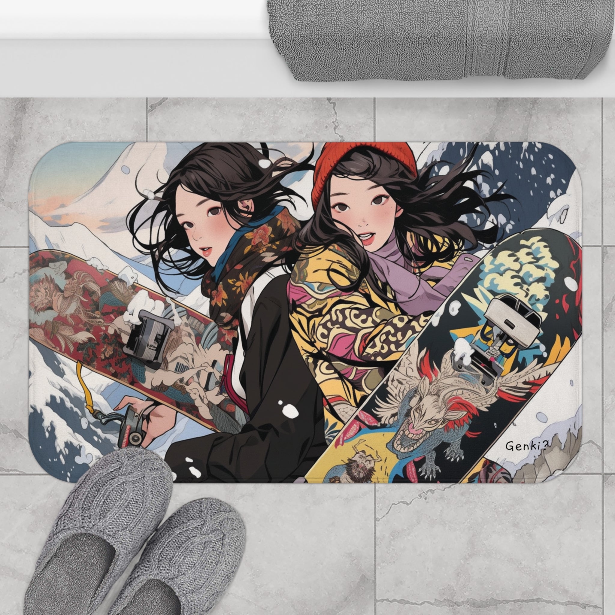 Female on snowboard anime character illustration, anime, anime girls,  snowboarding, Macross Delta HD wallpaper | Wallpaper Flare