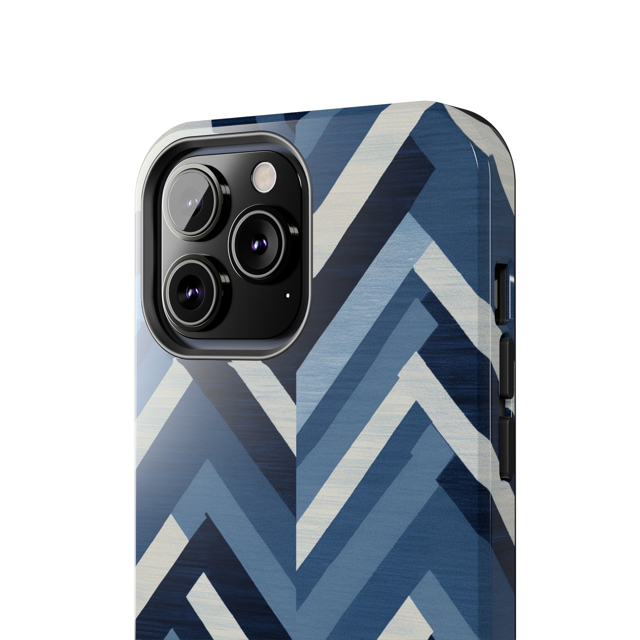 Azure Mosaic: Impact-Resistant iPhone Case