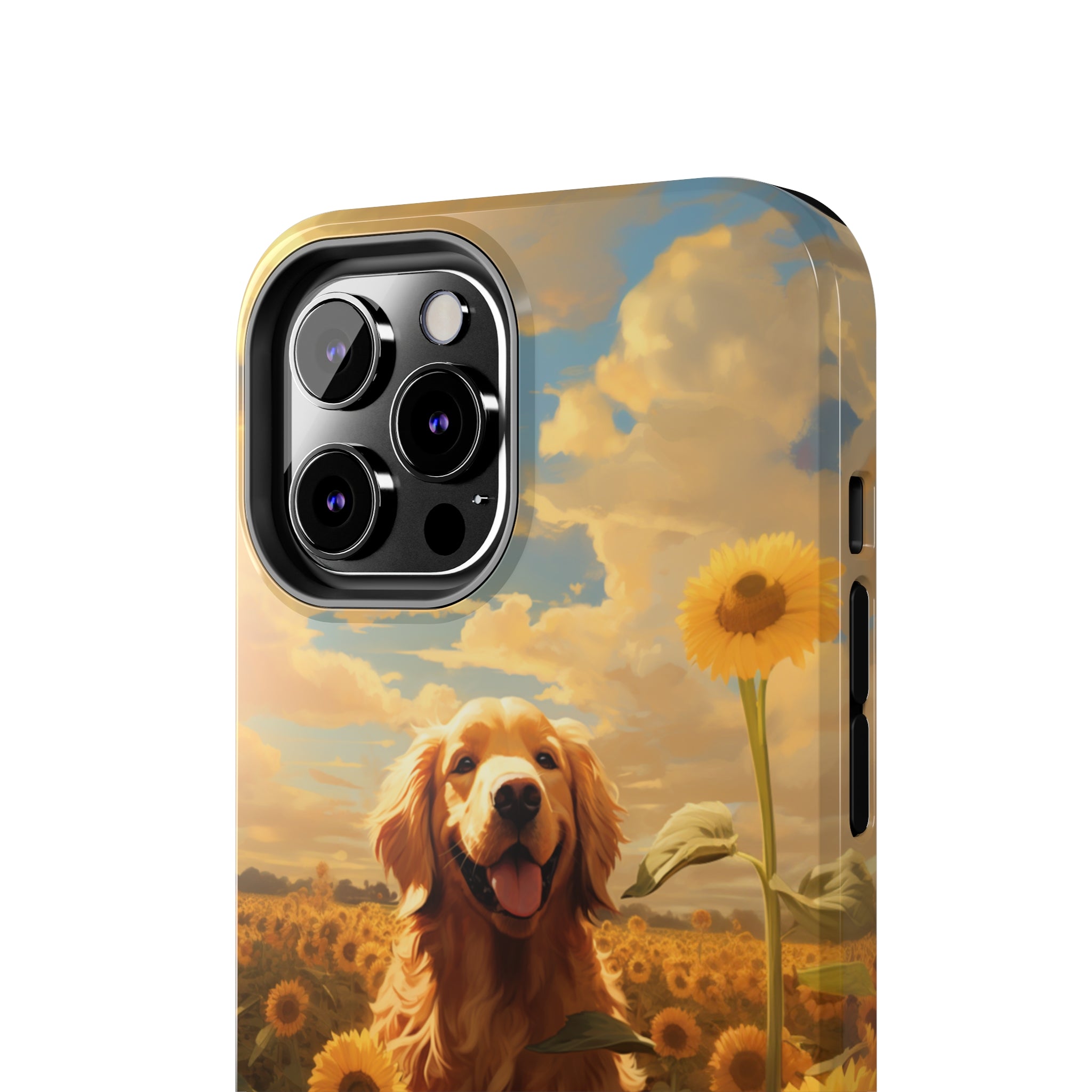 Golden Retriever Love: Impact-Resistant iPhone Case