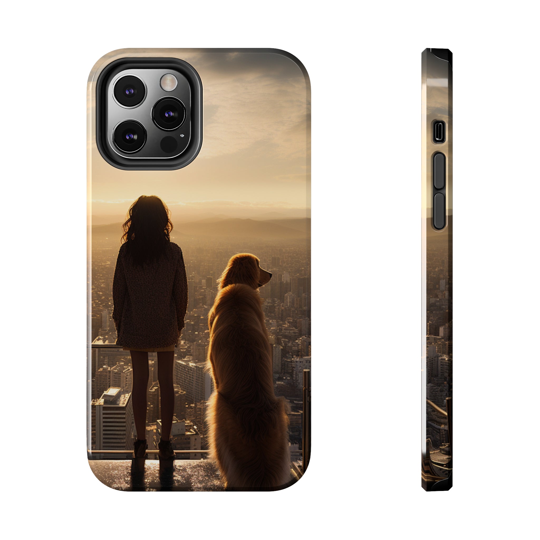 Golden Retriever Bond: Impact-Resistant iPhone Case