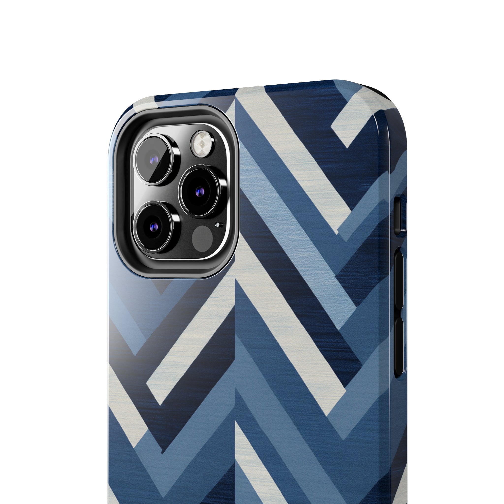 Azure Mosaic: Impact-Resistant iPhone Case