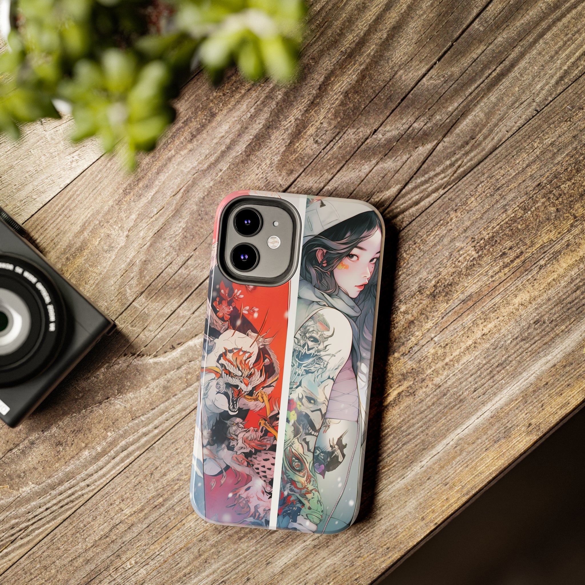 Snowboarding Girl's Odyssey: Impact-Resistant iPhone Case