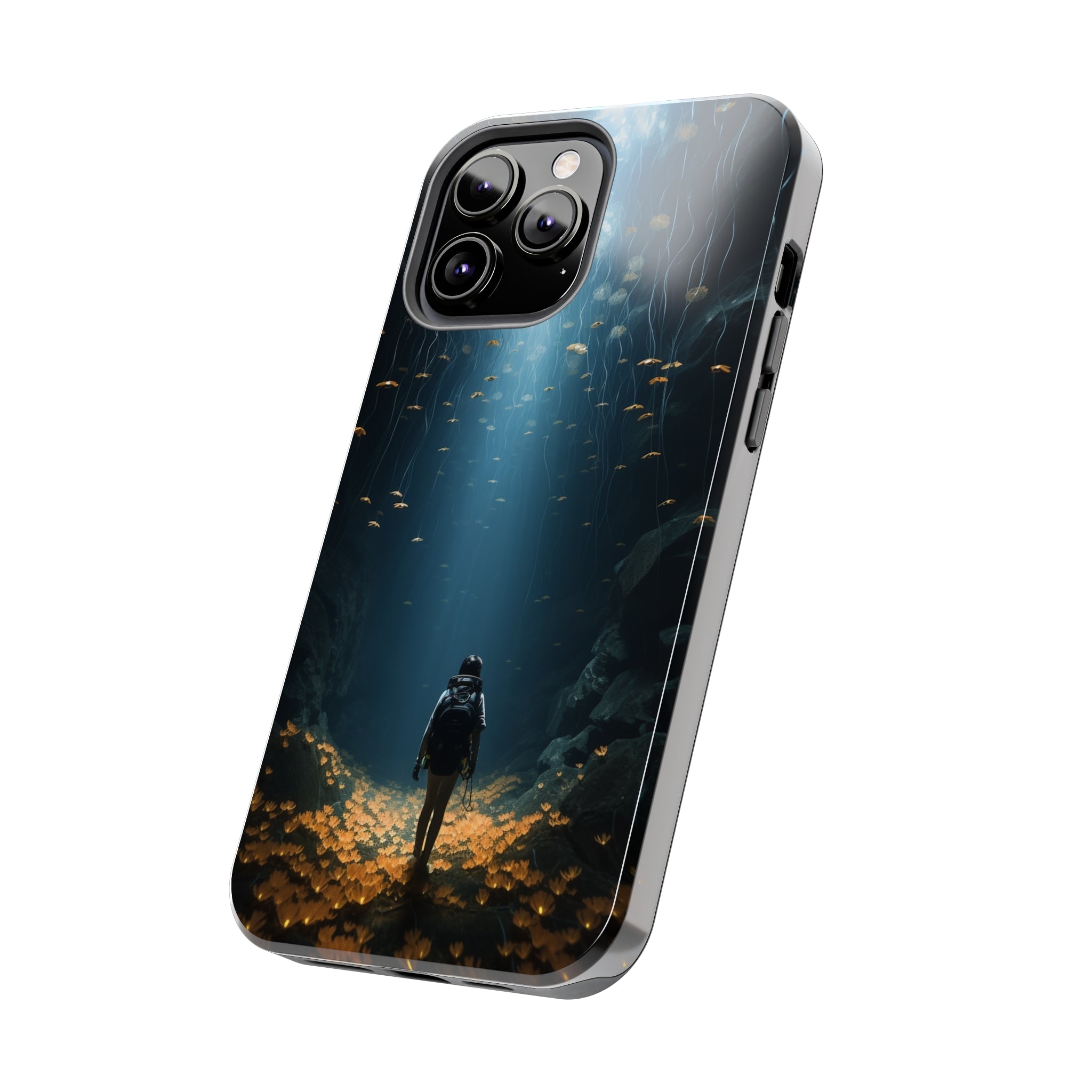 Girl in Abyss: Impact-Resistant iPhone Case