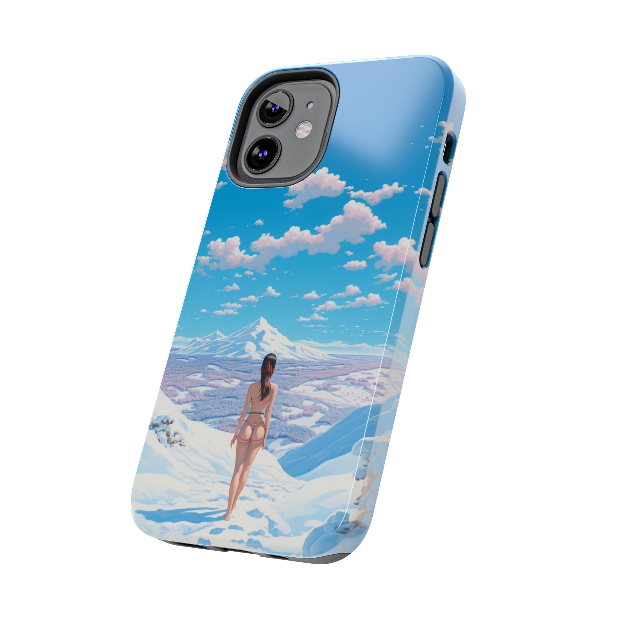 Snowy Majesty: Impact-Resistant iPhone case