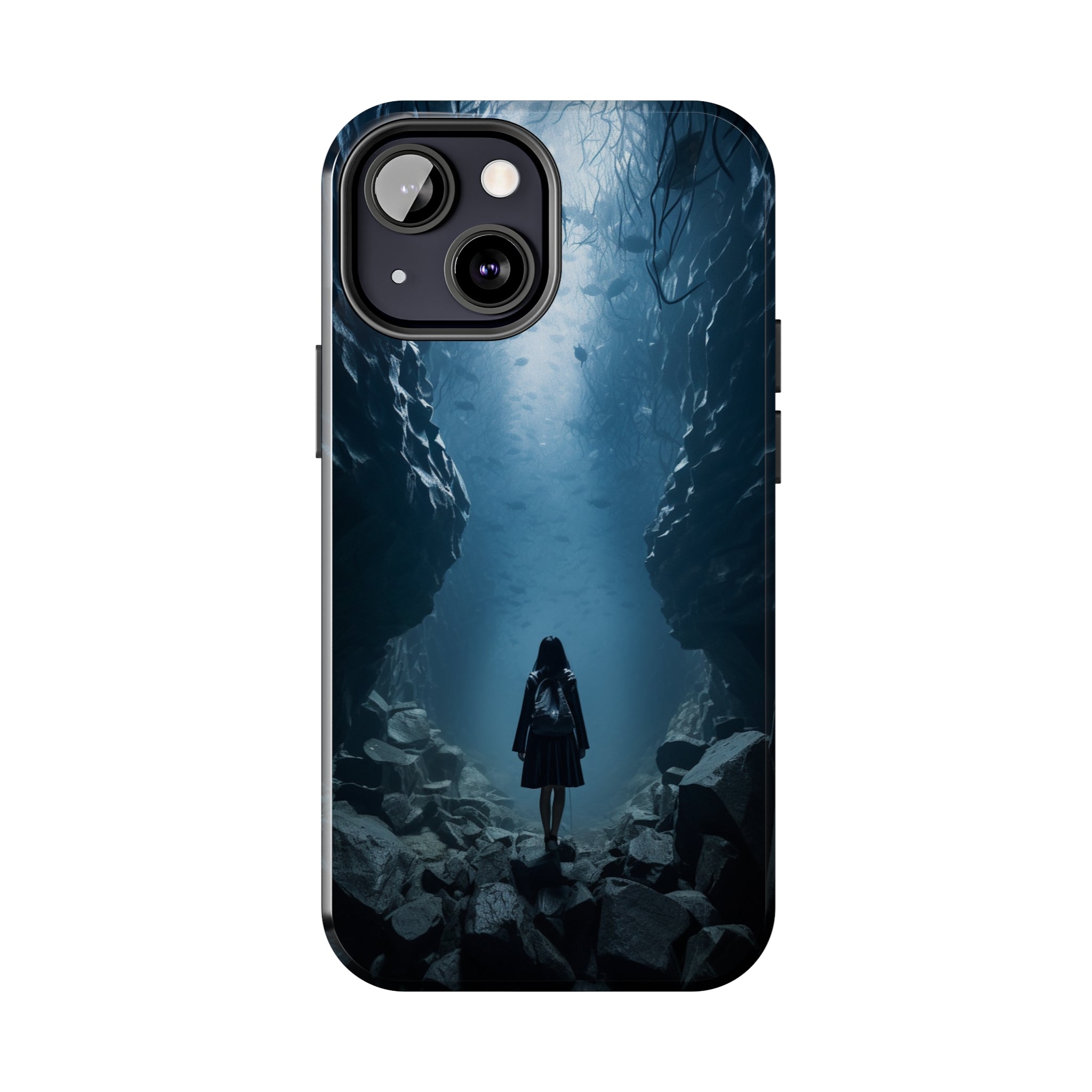 Girl in Abyss: Impact-Resistant iPhone Case