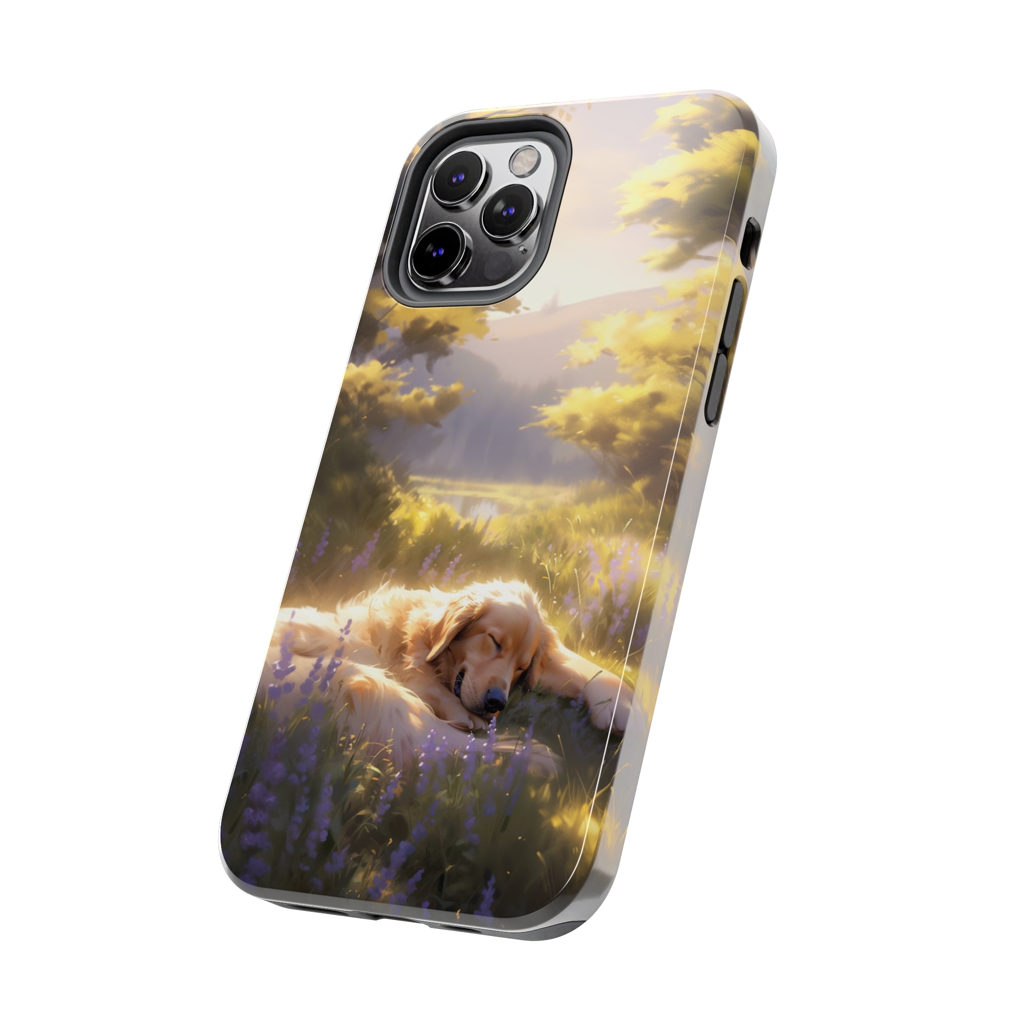 Golden Retriever Love: Impact-Resistant iPhone Case