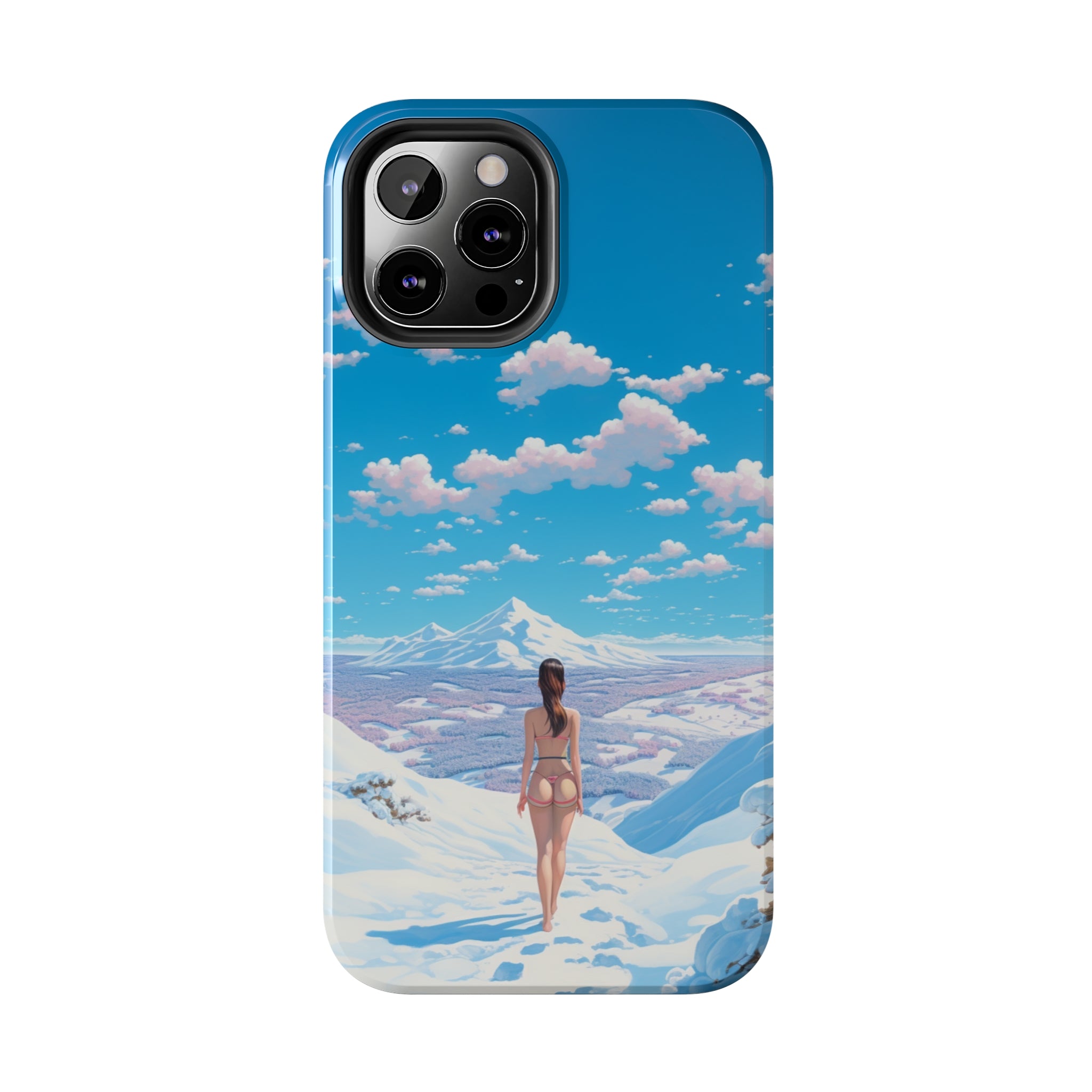 Snowy Majesty: Impact-Resistant iPhone case