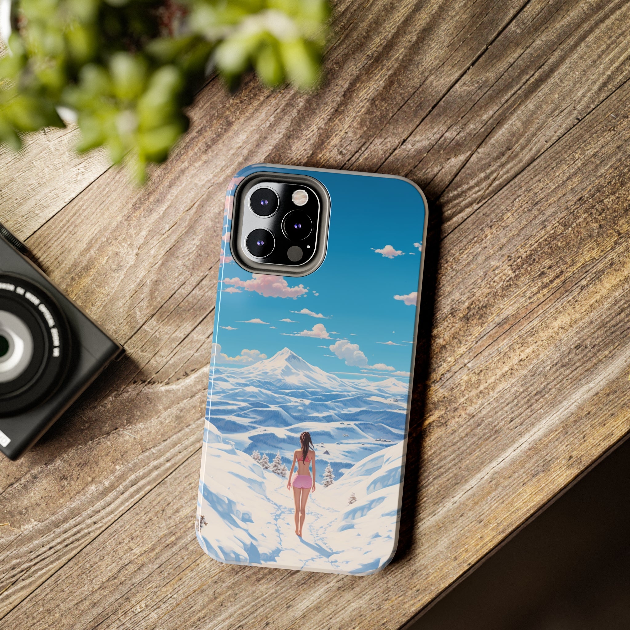 Snowy Majesty: Impact-Resistant iPhone Case