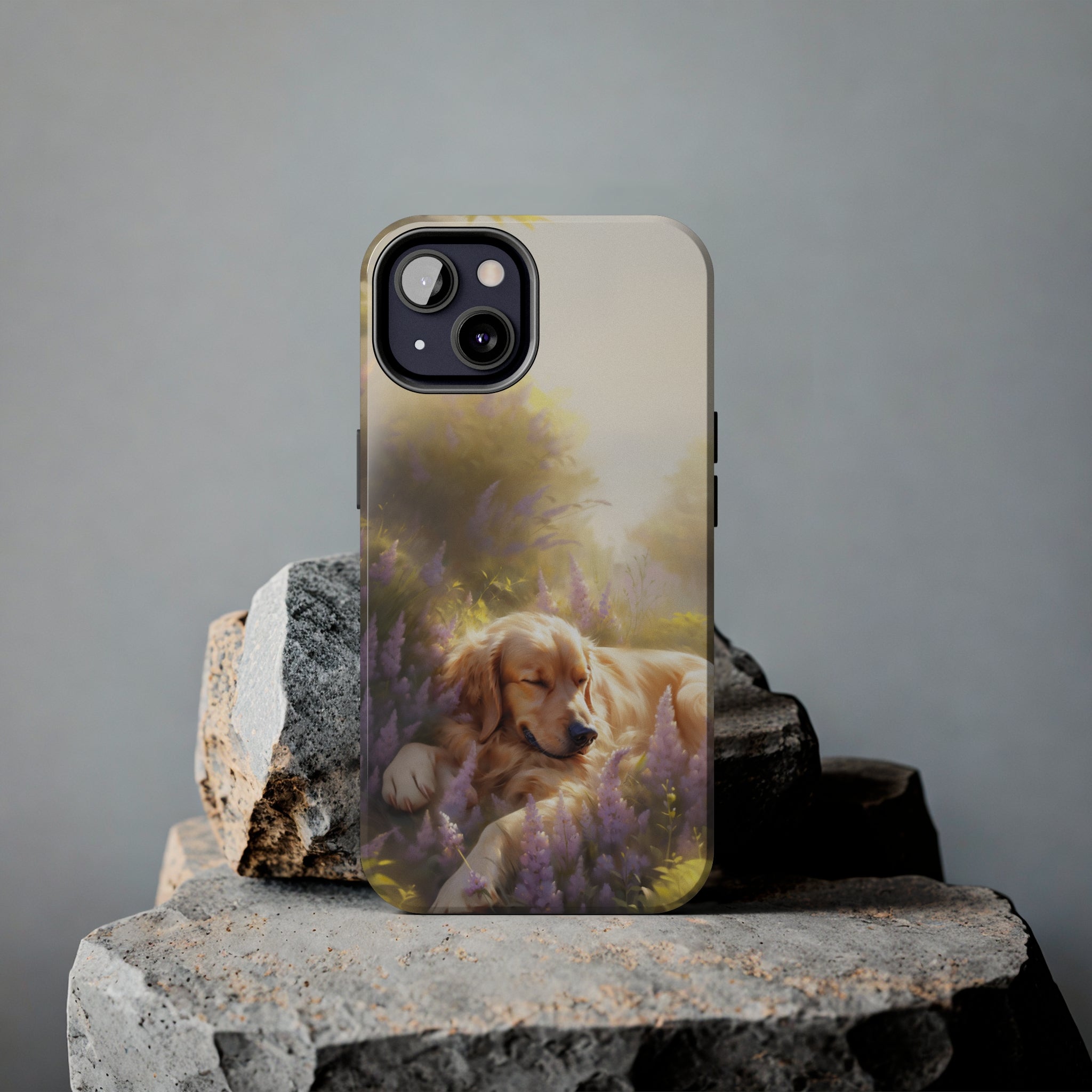 Golden Retriever Love: Impact-Resistant iPhone Case