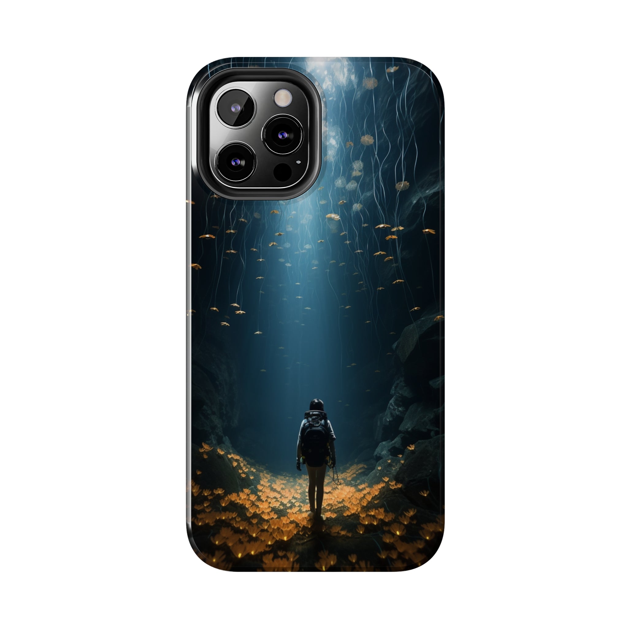 Girl in Abyss: Impact-Resistant iPhone Case