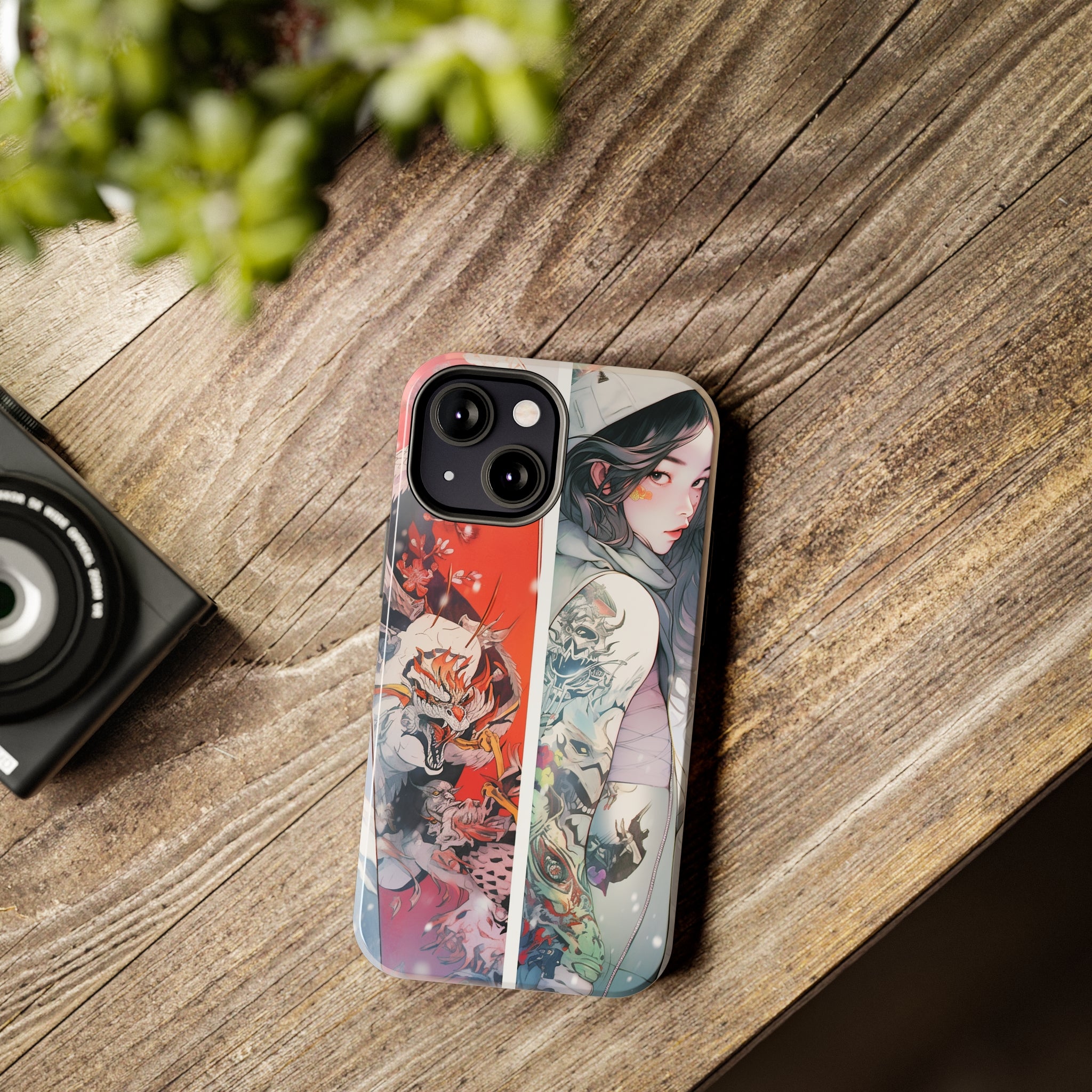 Snowboarding Girl's Odyssey: Impact-Resistant iPhone Case