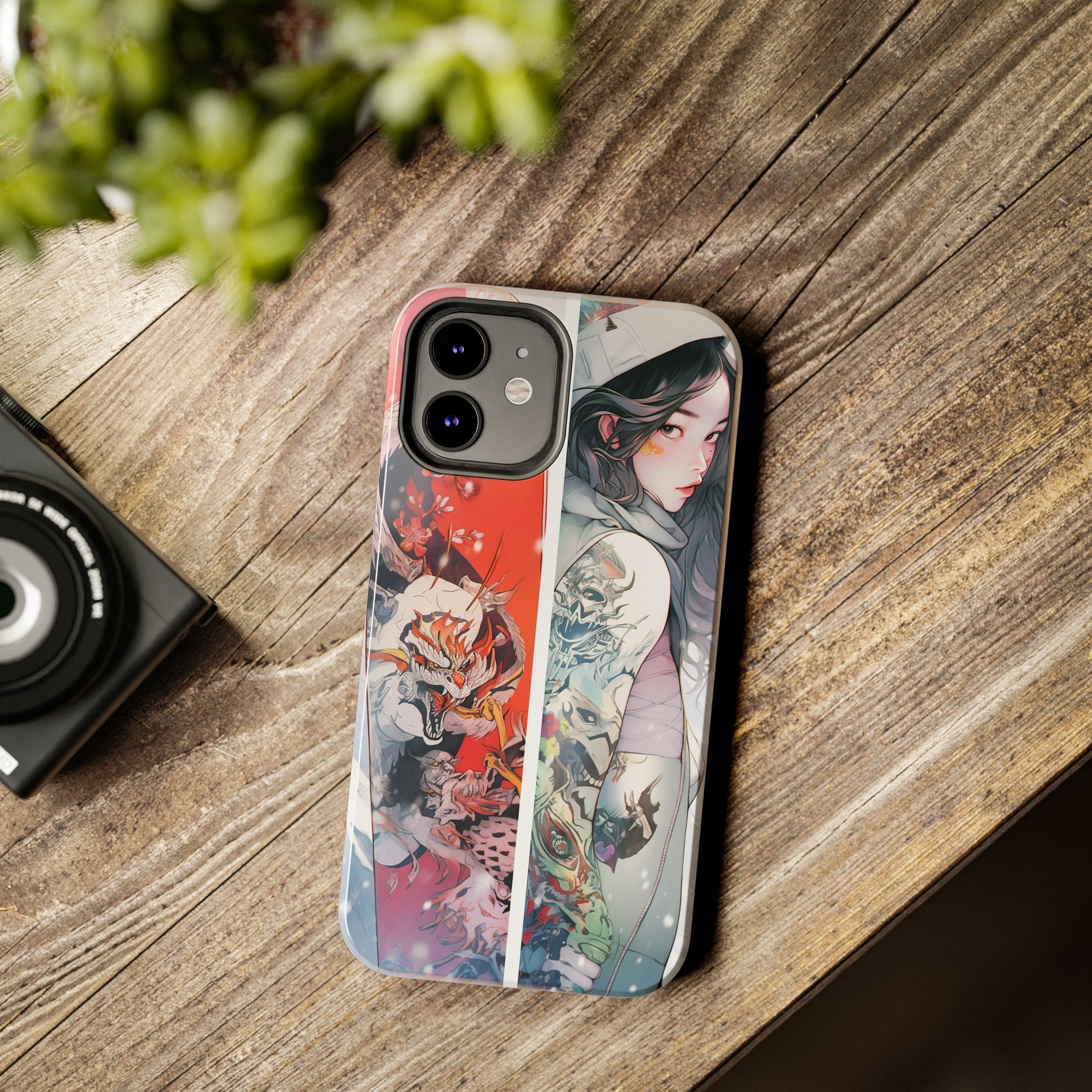 Snowboarding Girl's Odyssey: Impact-Resistant iPhone Case