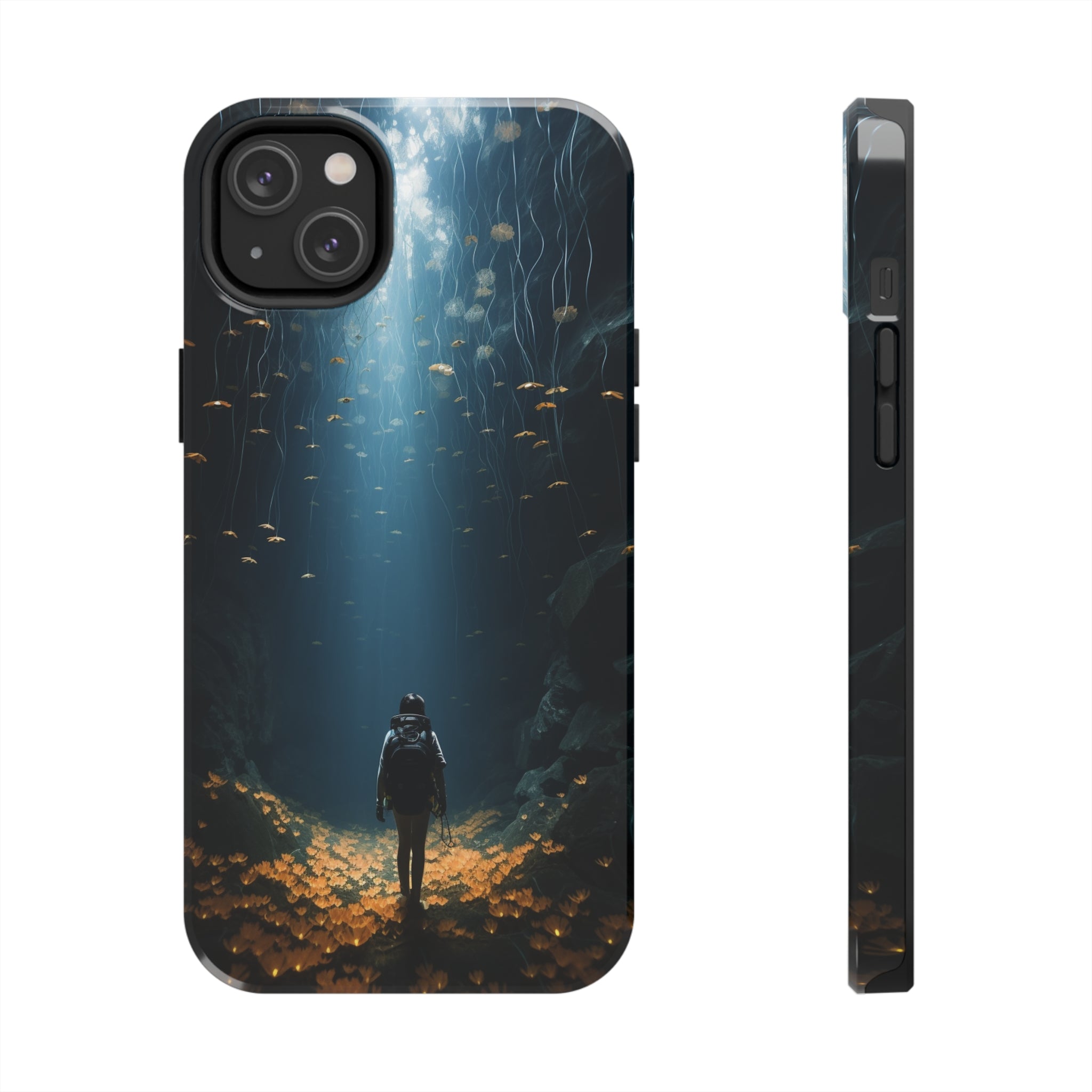 Girl in Abyss: Impact-Resistant iPhone Case