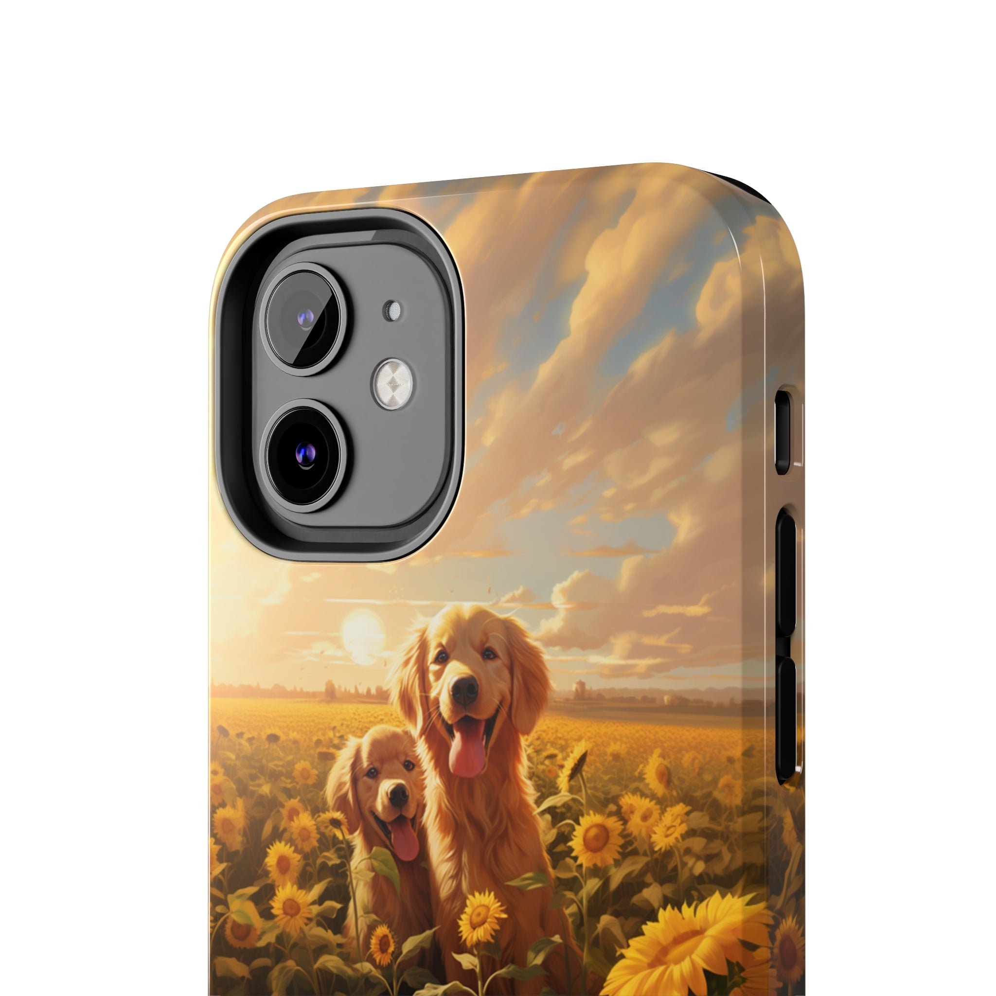 Golden Retriever Love: Impact-Resistant iPhone Case