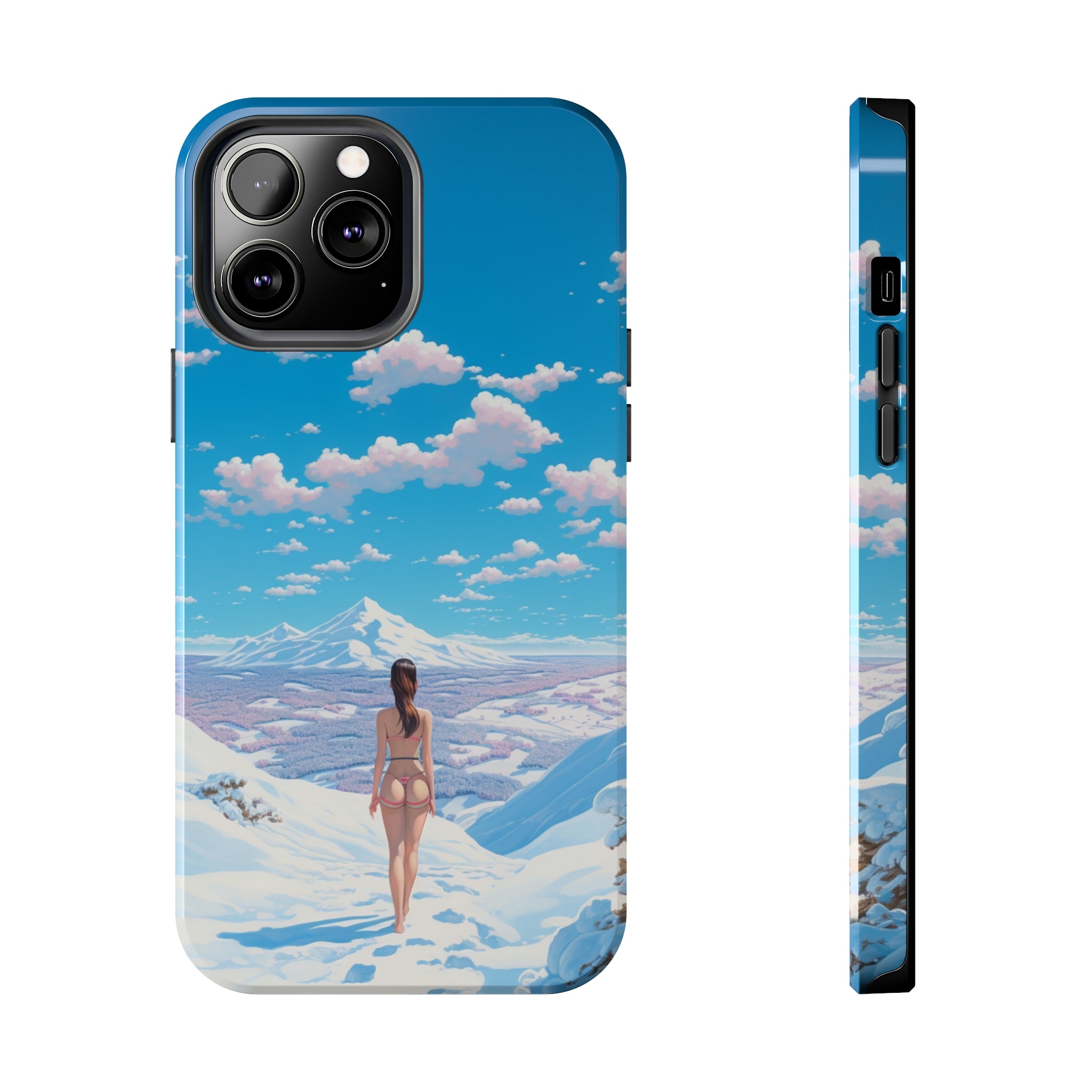 Snowy Majesty: Impact-Resistant iPhone case