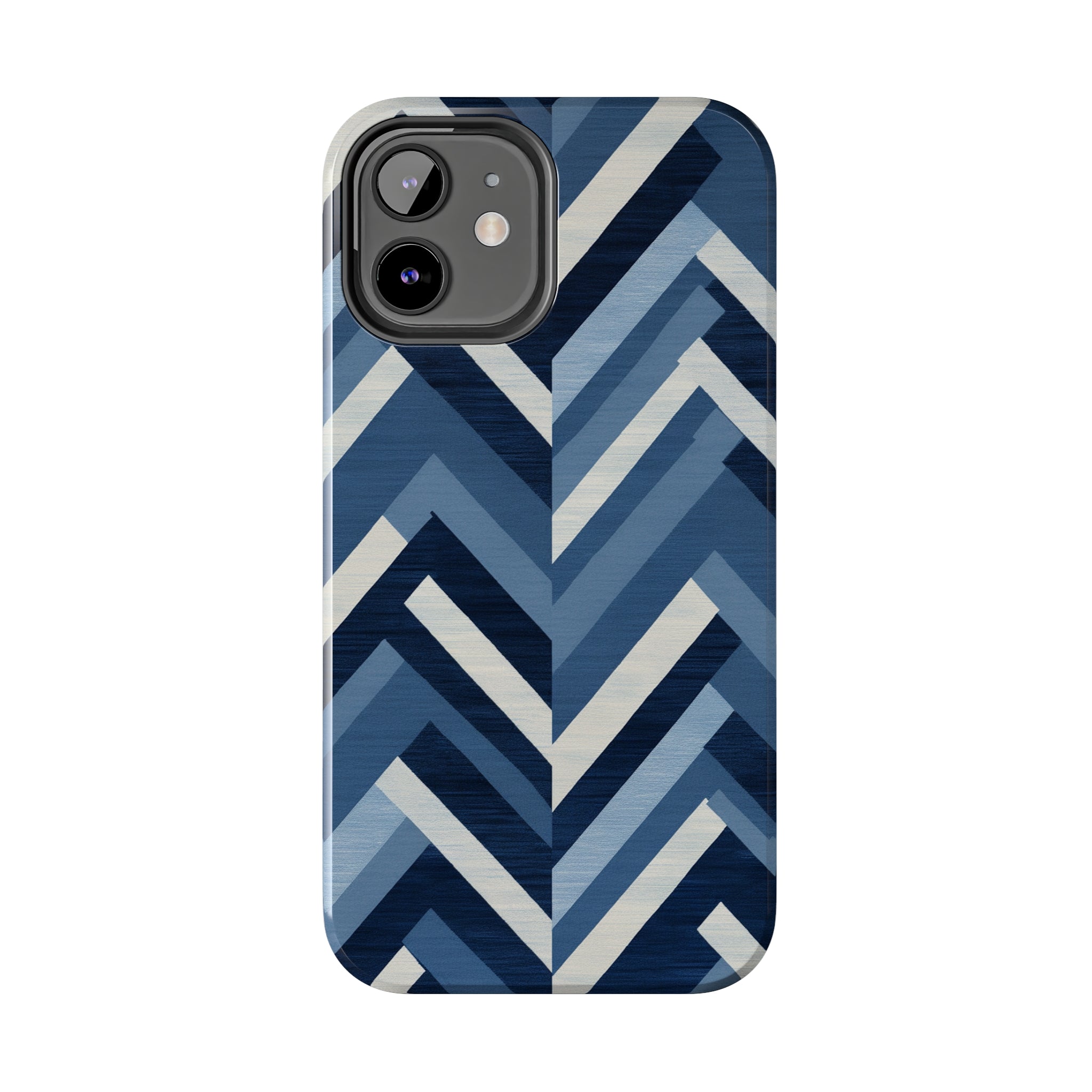 Azure Mosaic: Impact-Resistant iPhone Case