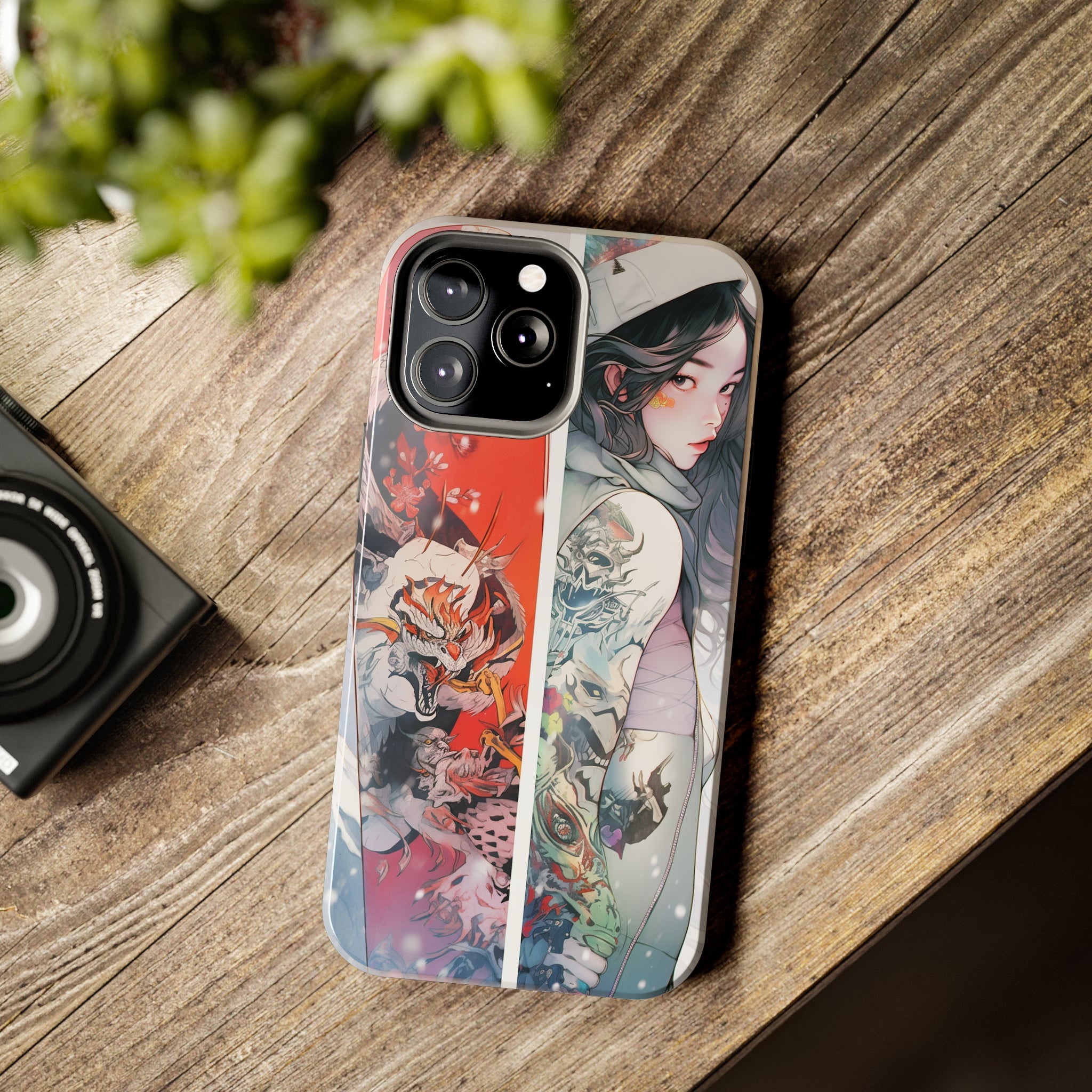 Snowboarding Girl's Odyssey: Impact-Resistant iPhone Case