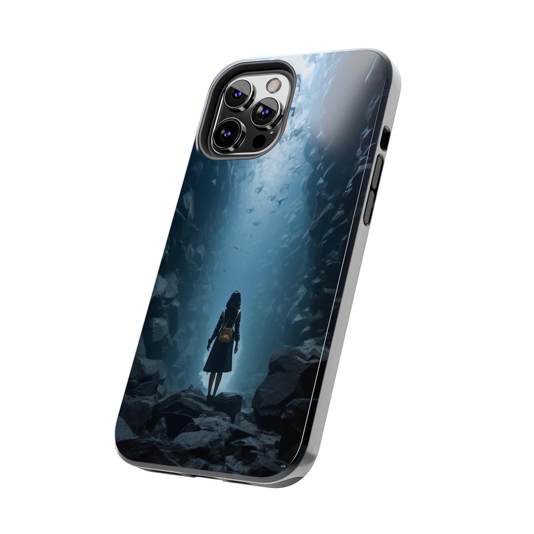 Girl in Abyss: Impact-Resistant iPhone Case