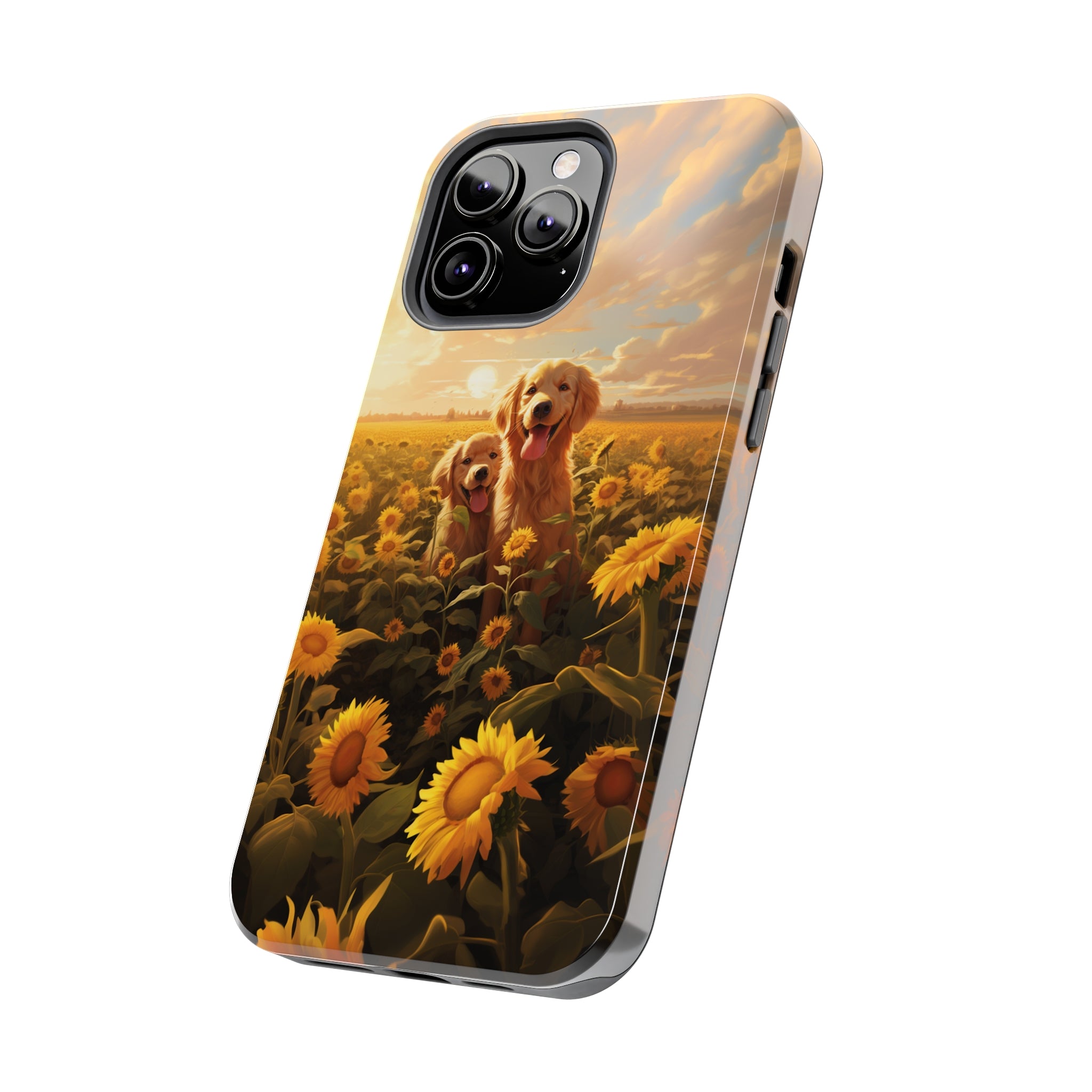 Golden Retriever Love: Impact-Resistant iPhone Case