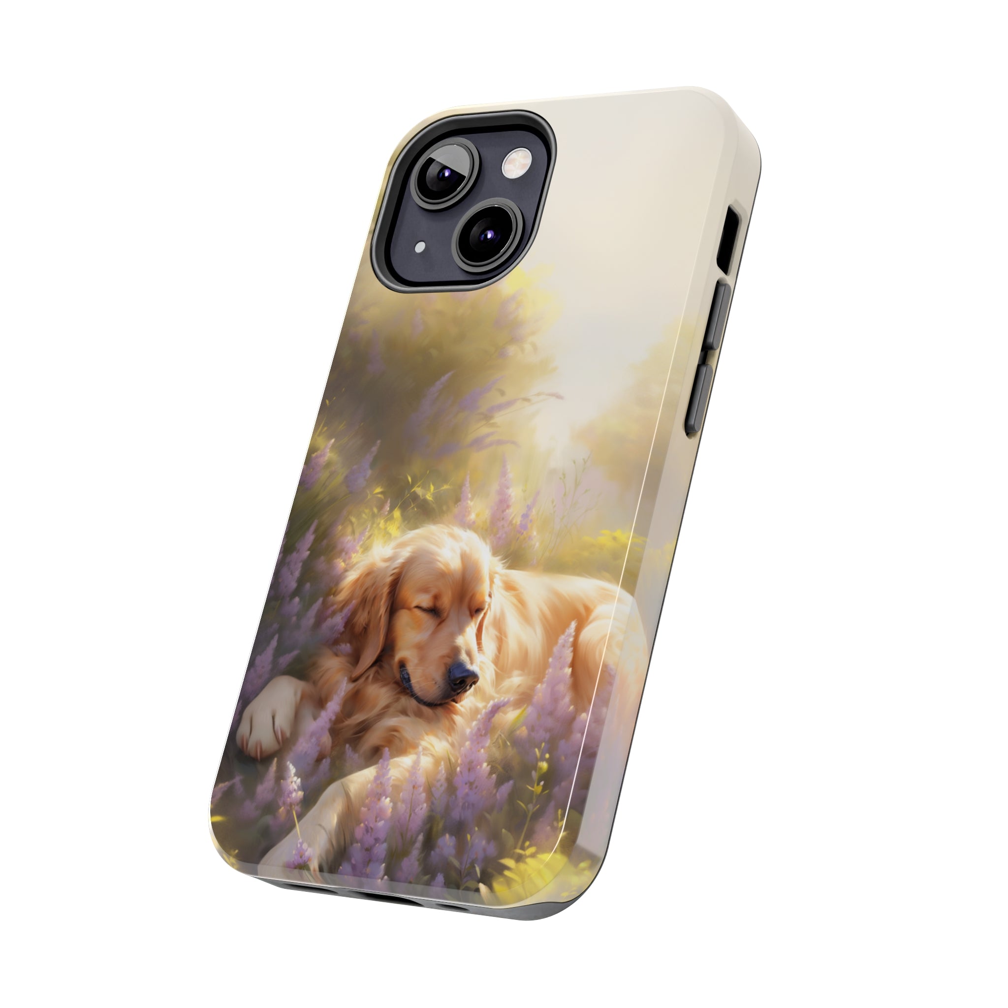 Golden Retriever Love: Impact-Resistant iPhone Case