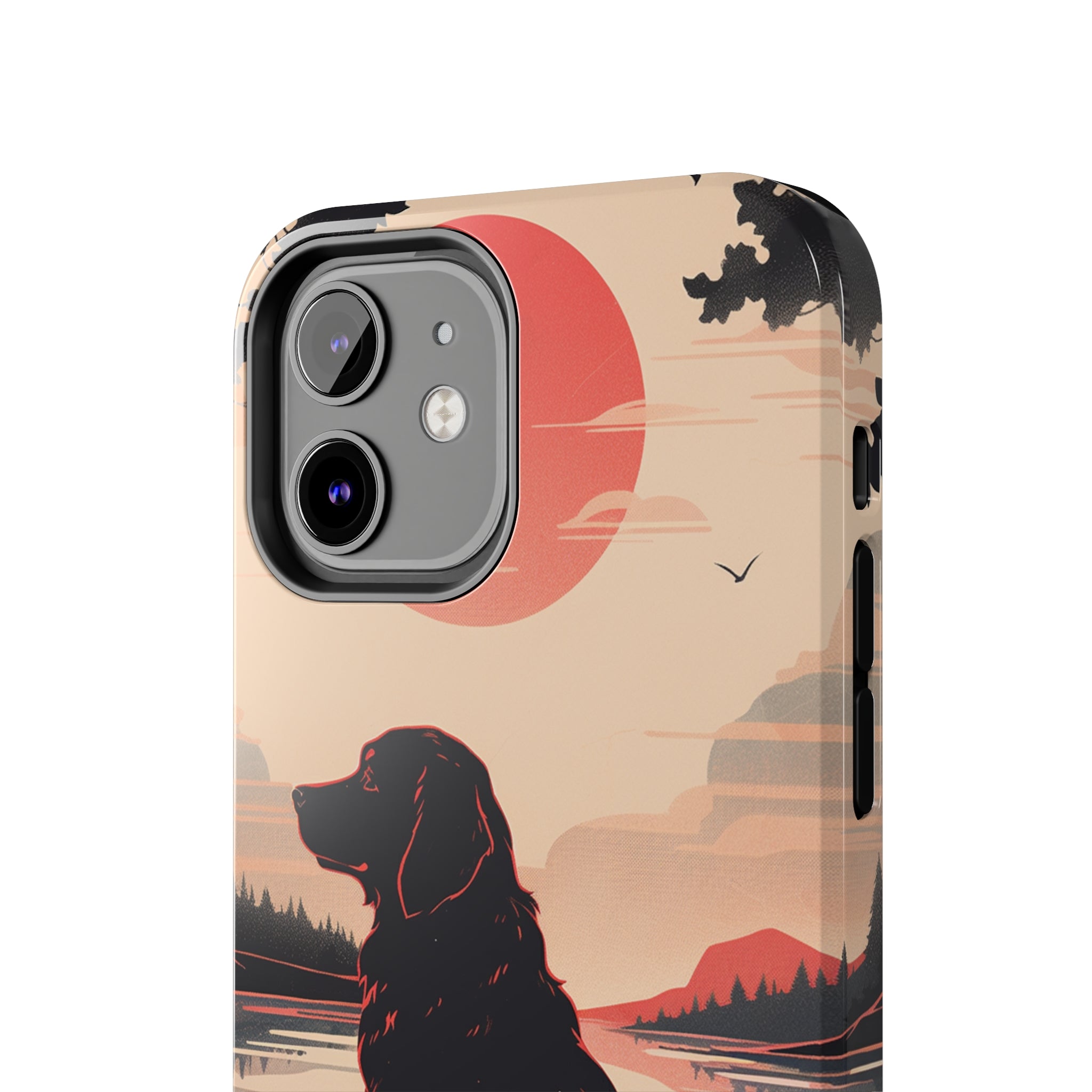 Golden Retriever Love - Dark Mode: Impact-Resistant iPhone Case