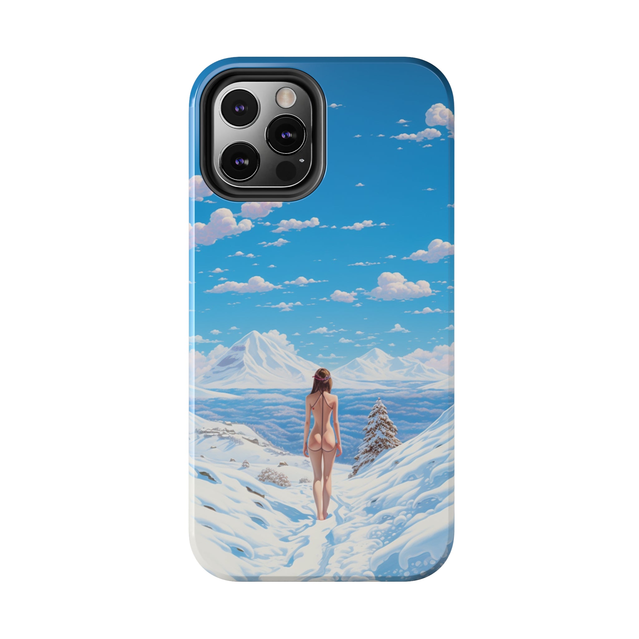 Snowy Majesty: Impact-Resistant iPhone Case