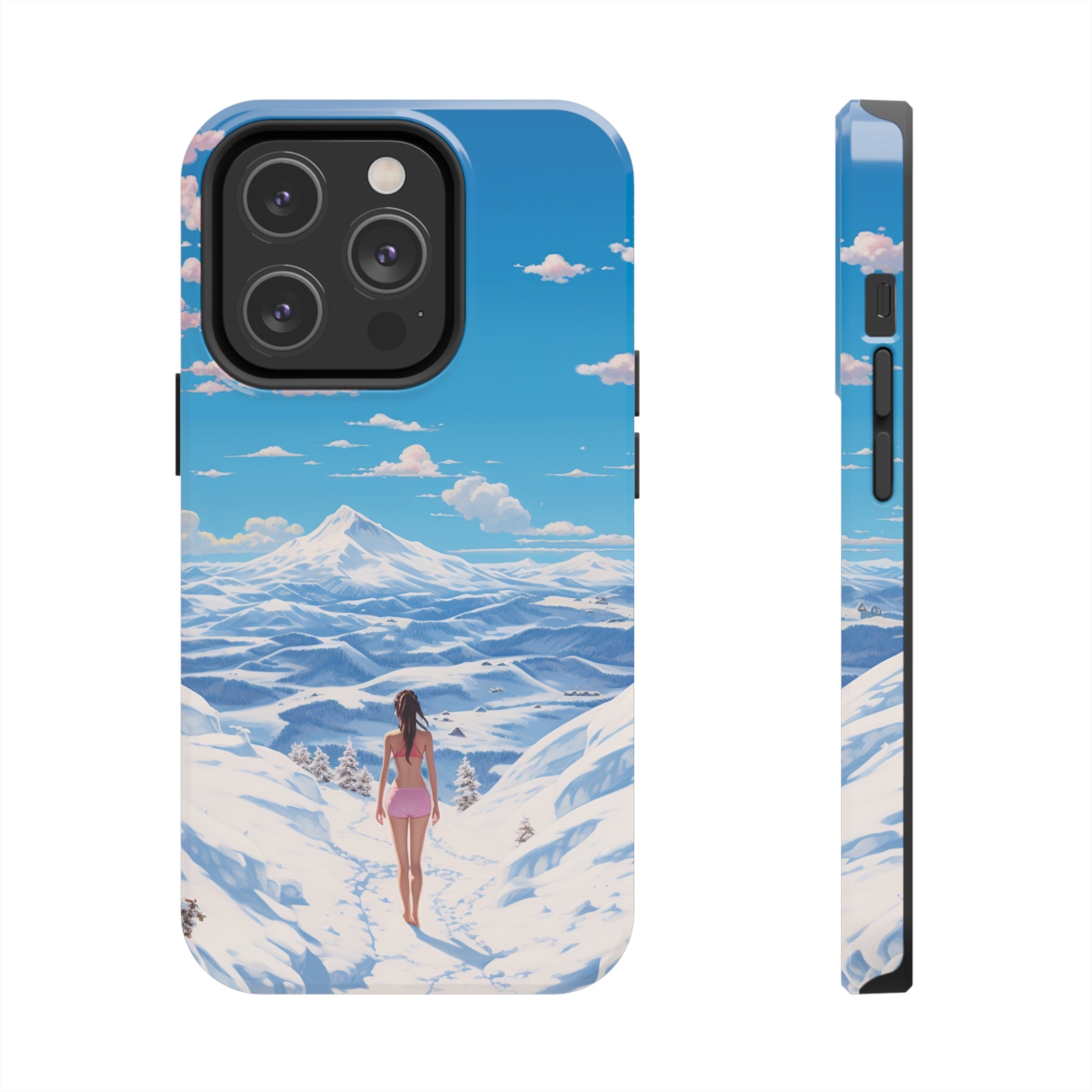 Snowy Majesty: Impact-Resistant iPhone Case