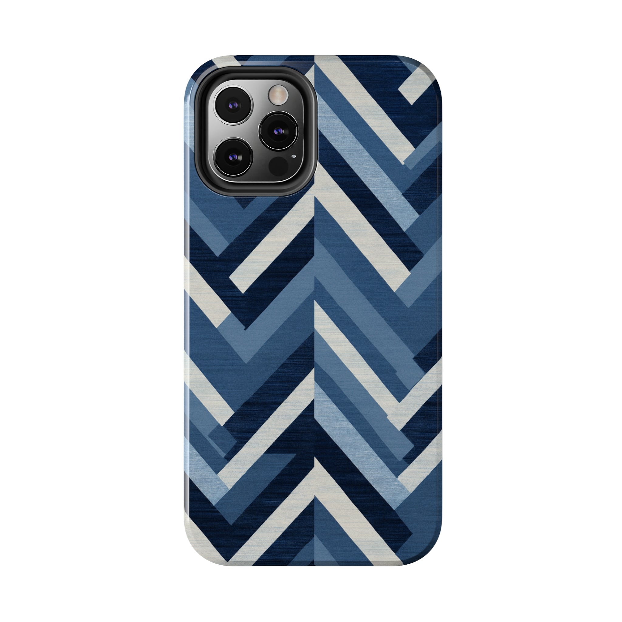 Azure Mosaic: Impact-Resistant iPhone Case