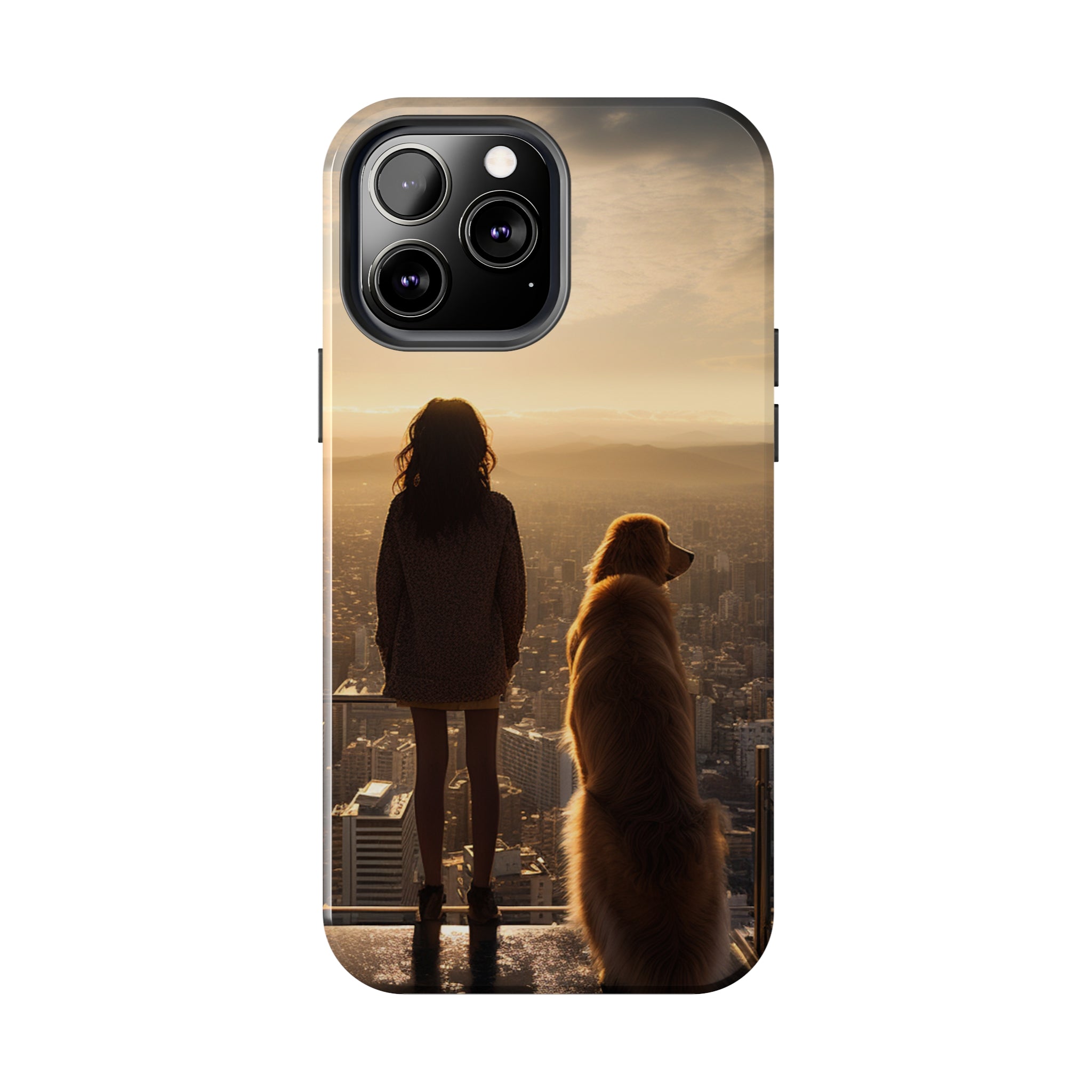 Golden Retriever Bond: Impact-Resistant iPhone Case