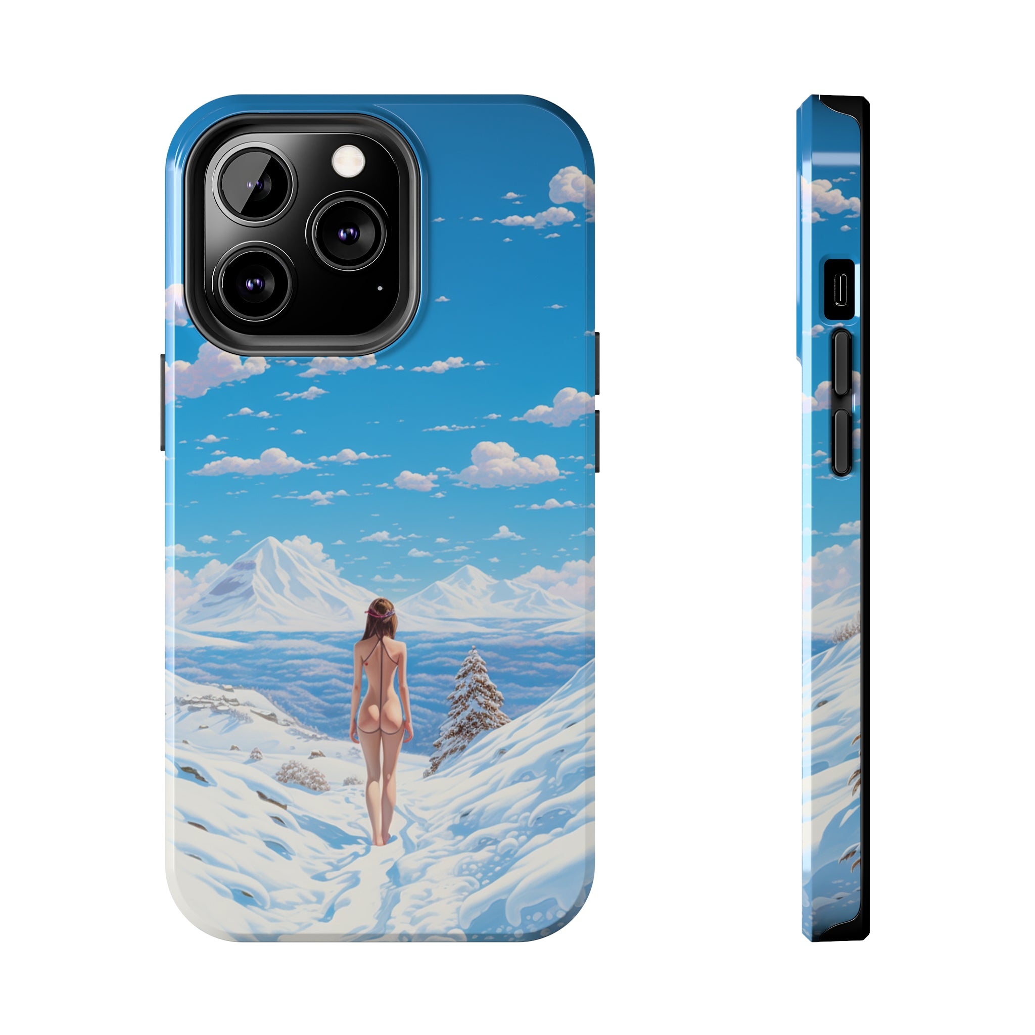 Snowy Majesty: Impact-Resistant iPhone Case