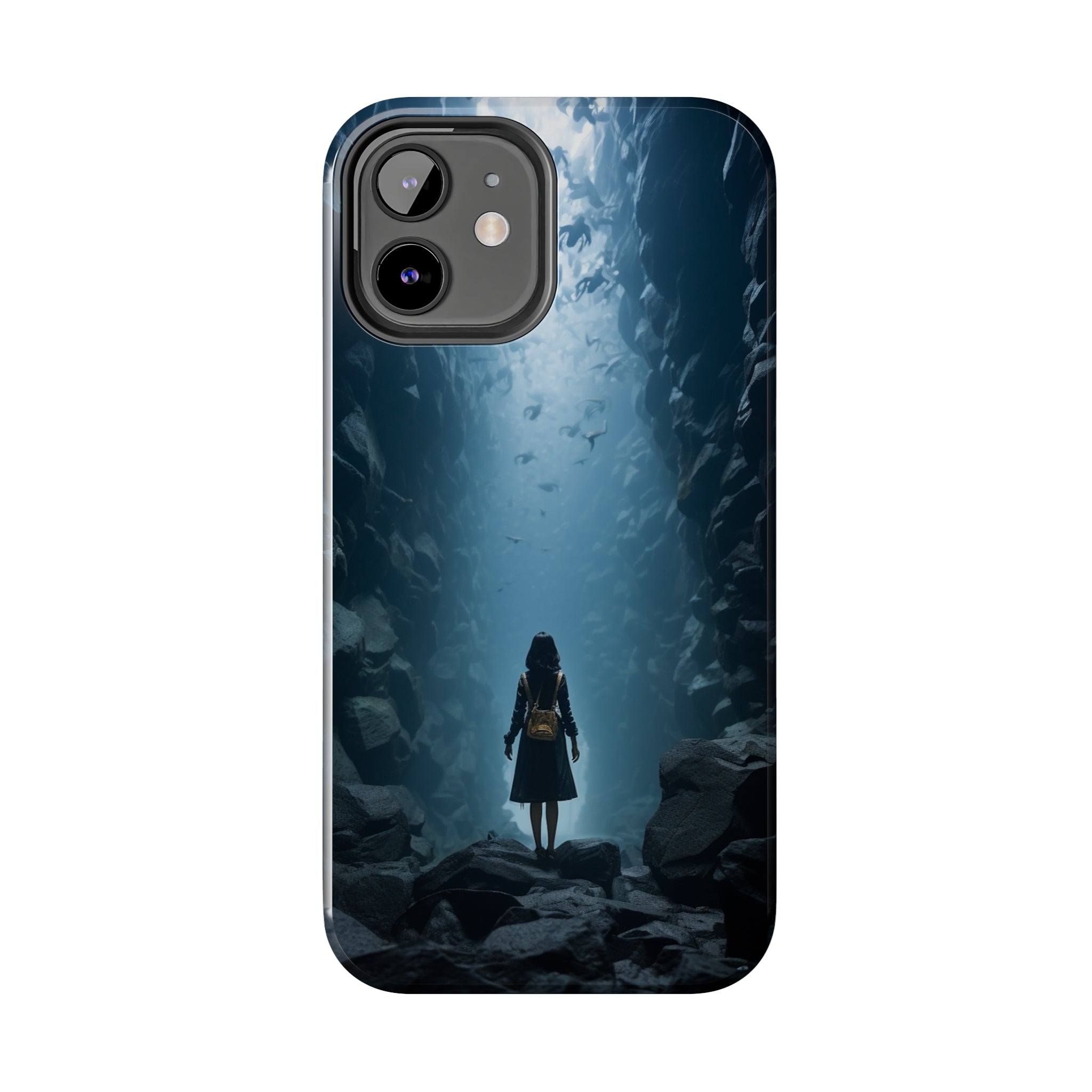 Girl in Abyss: Impact-Resistant iPhone Case