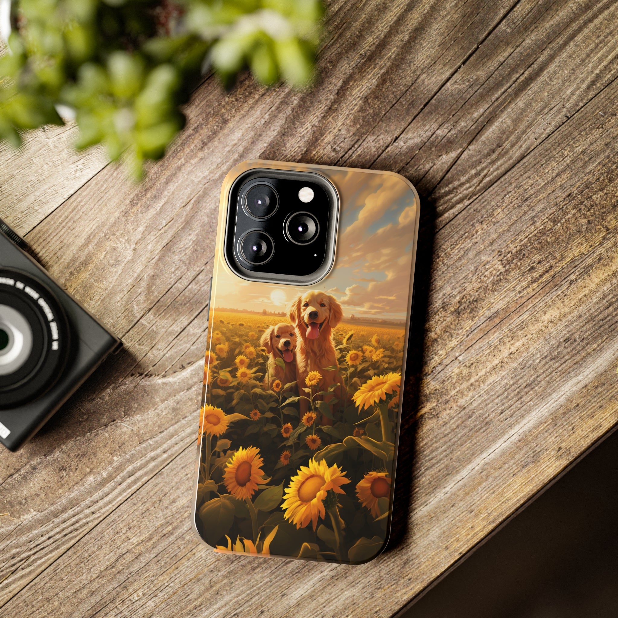 Golden Retriever Love: Impact-Resistant iPhone Case