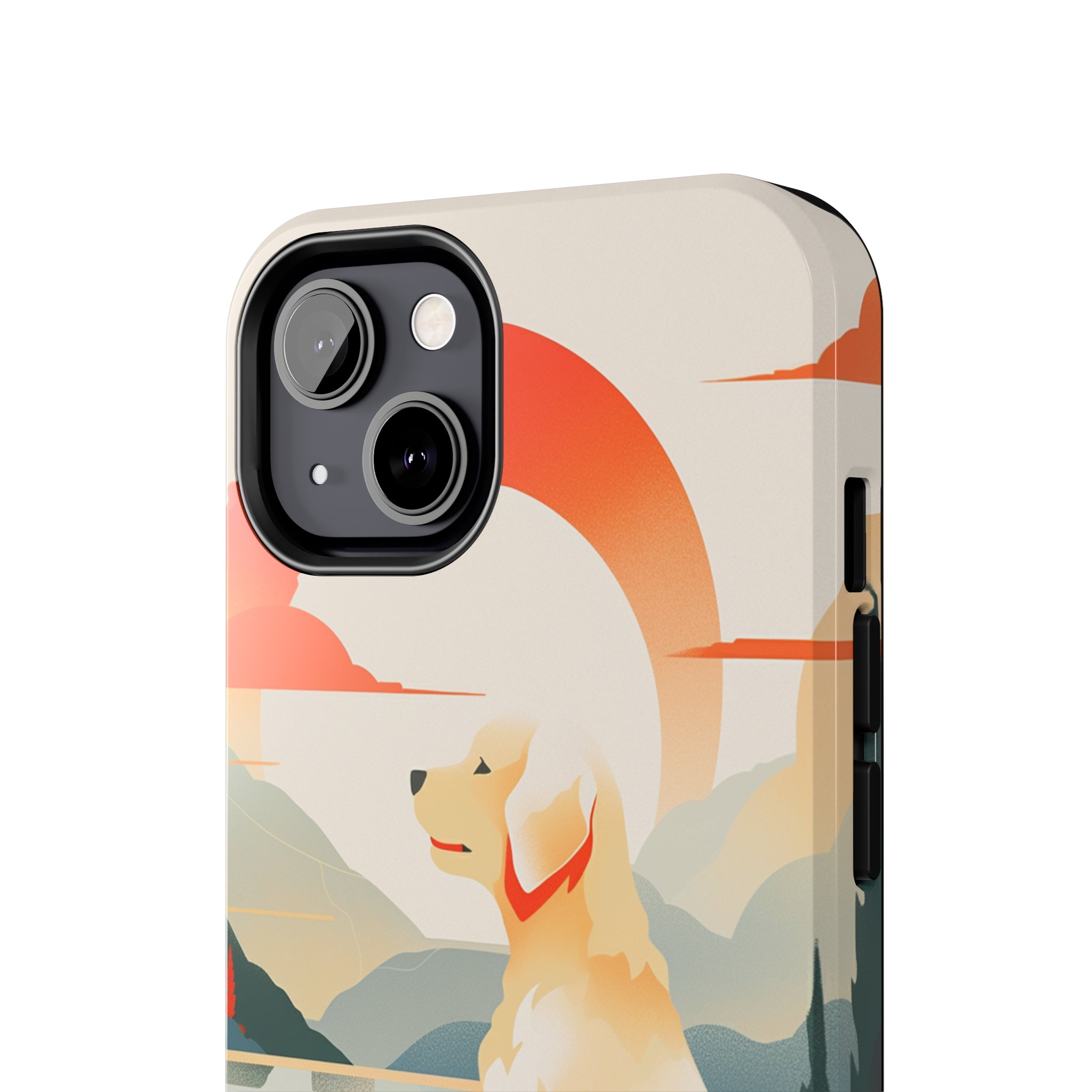 Golden Retriever Love: Impact-Resistant iPhone Case