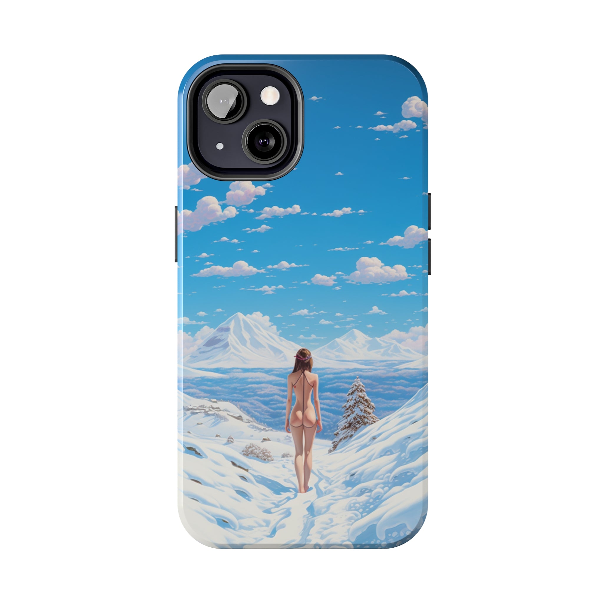 Snowy Majesty: Impact-Resistant iPhone Case