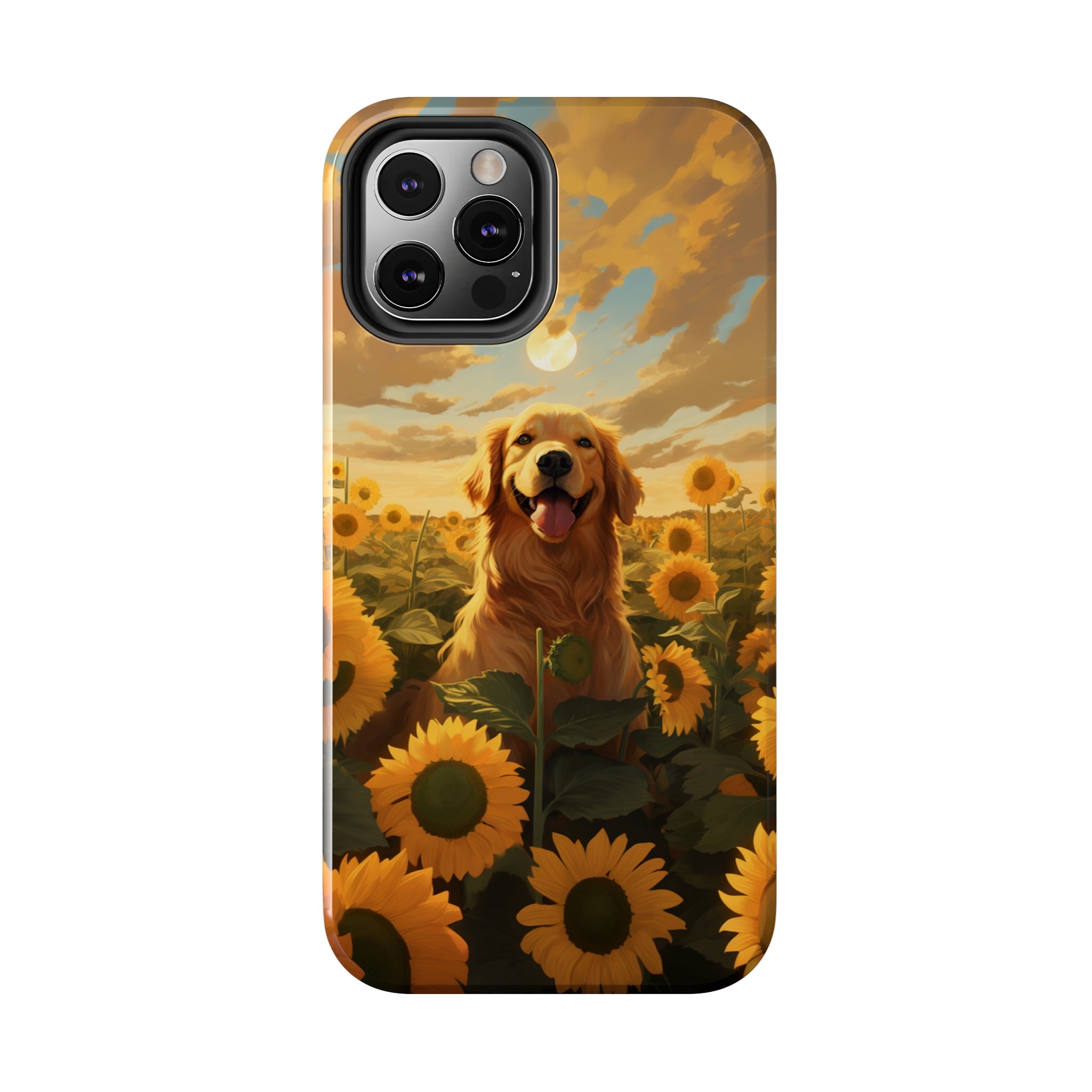 Golden Retriever Love: Impact-Resistant iPhone Case