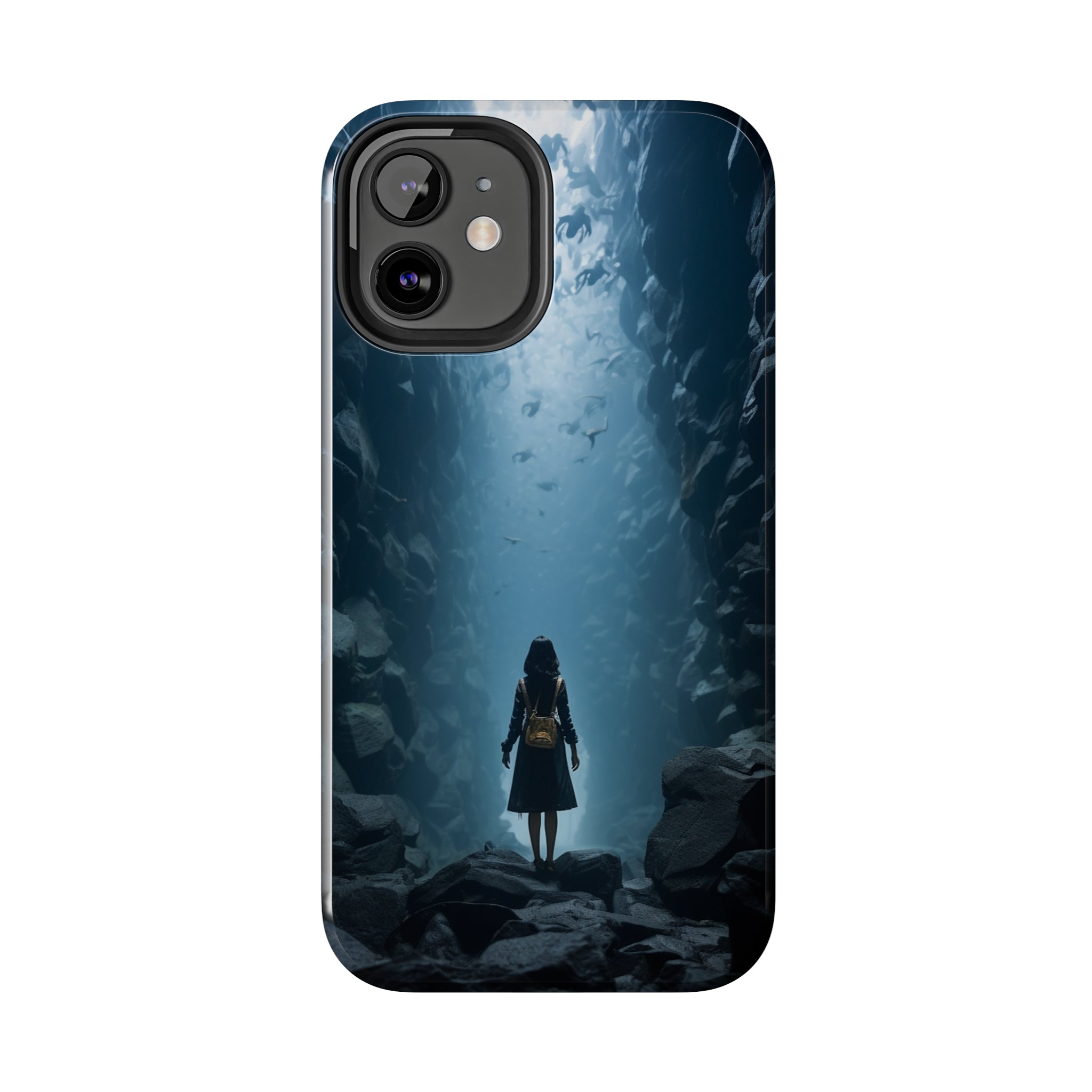 Girl in Abyss: Impact-Resistant iPhone Case