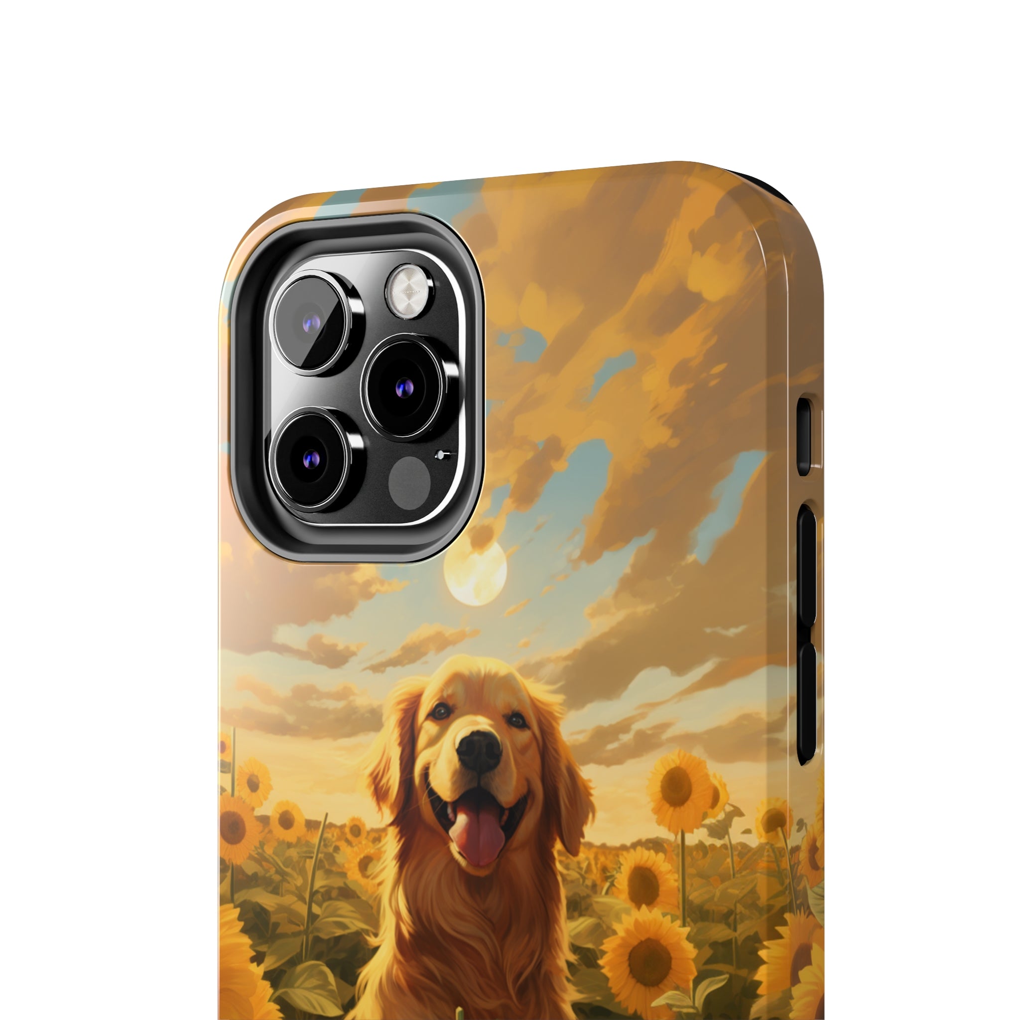 Golden Retriever Love: Impact-Resistant iPhone Case