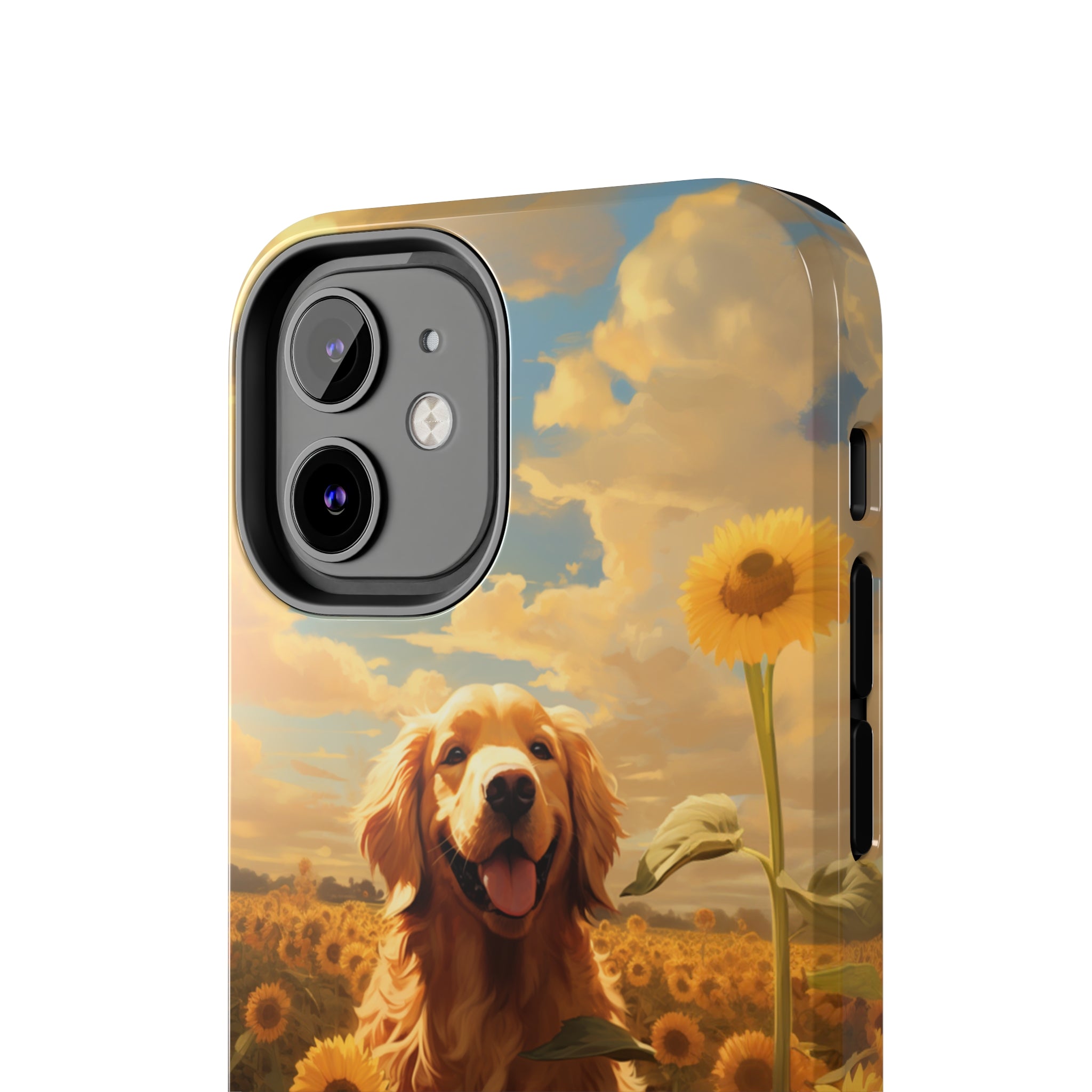 Golden Retriever Love: Impact-Resistant iPhone Case