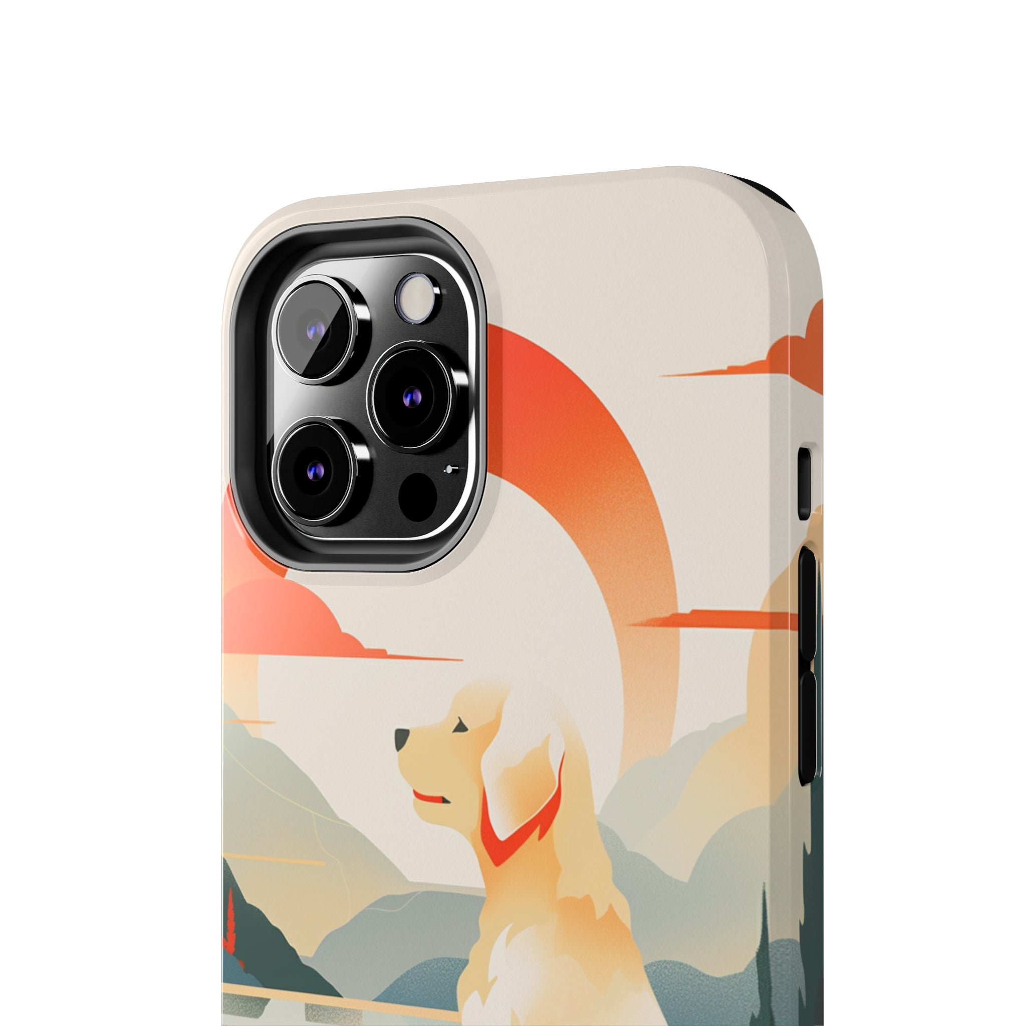 Golden Retriever Love: Impact-Resistant iPhone Case