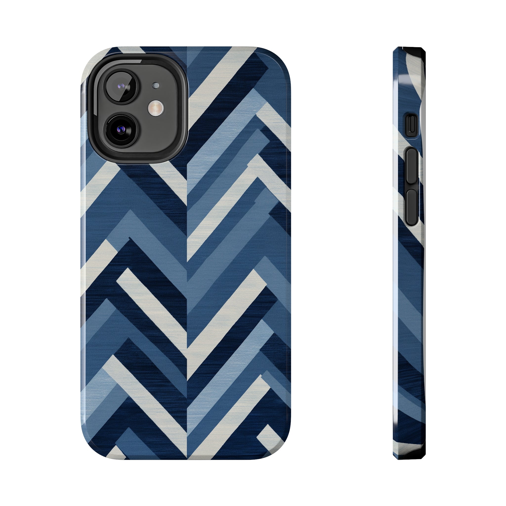 Azure Mosaic: Impact-Resistant iPhone Case