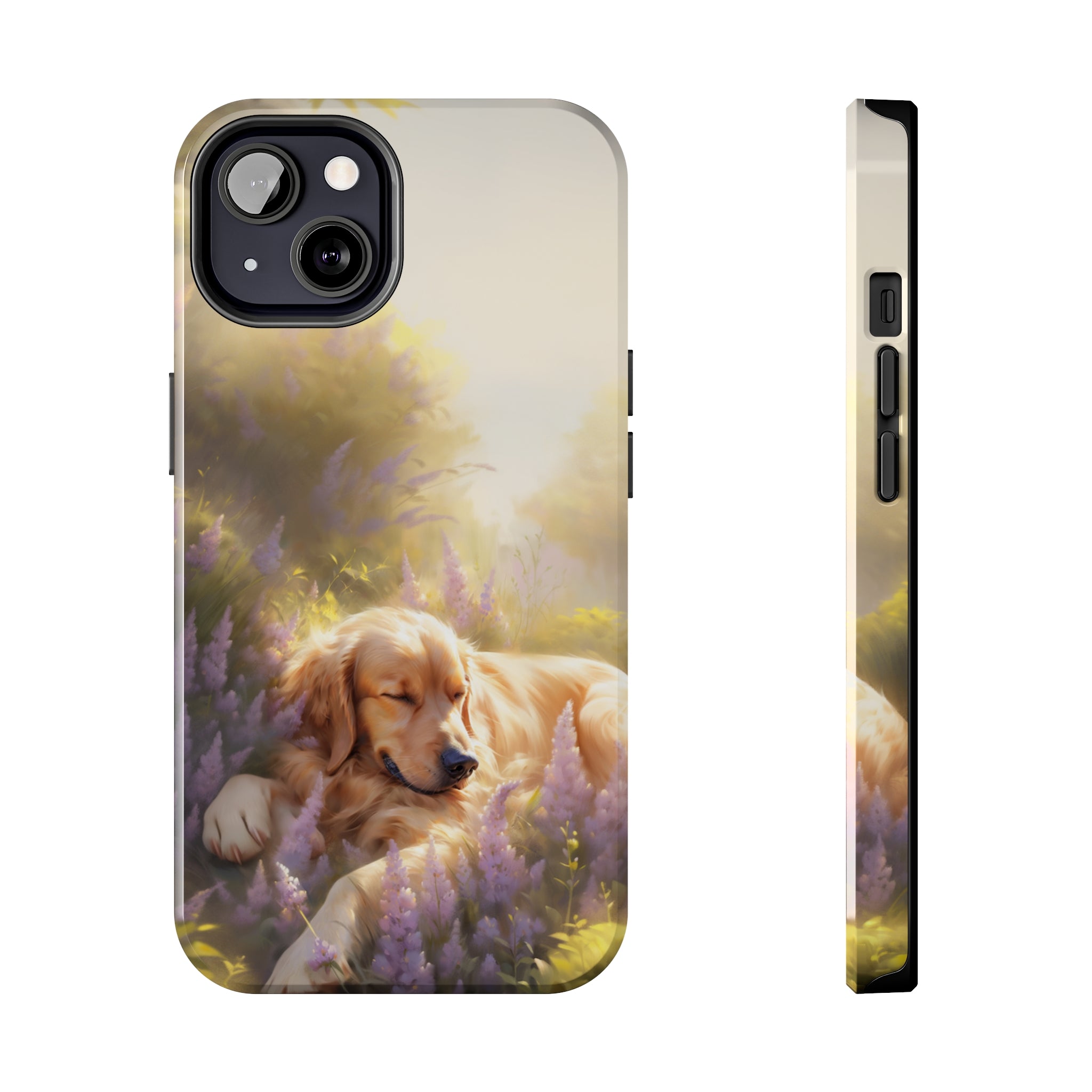 Golden Retriever Love: Impact-Resistant iPhone Case